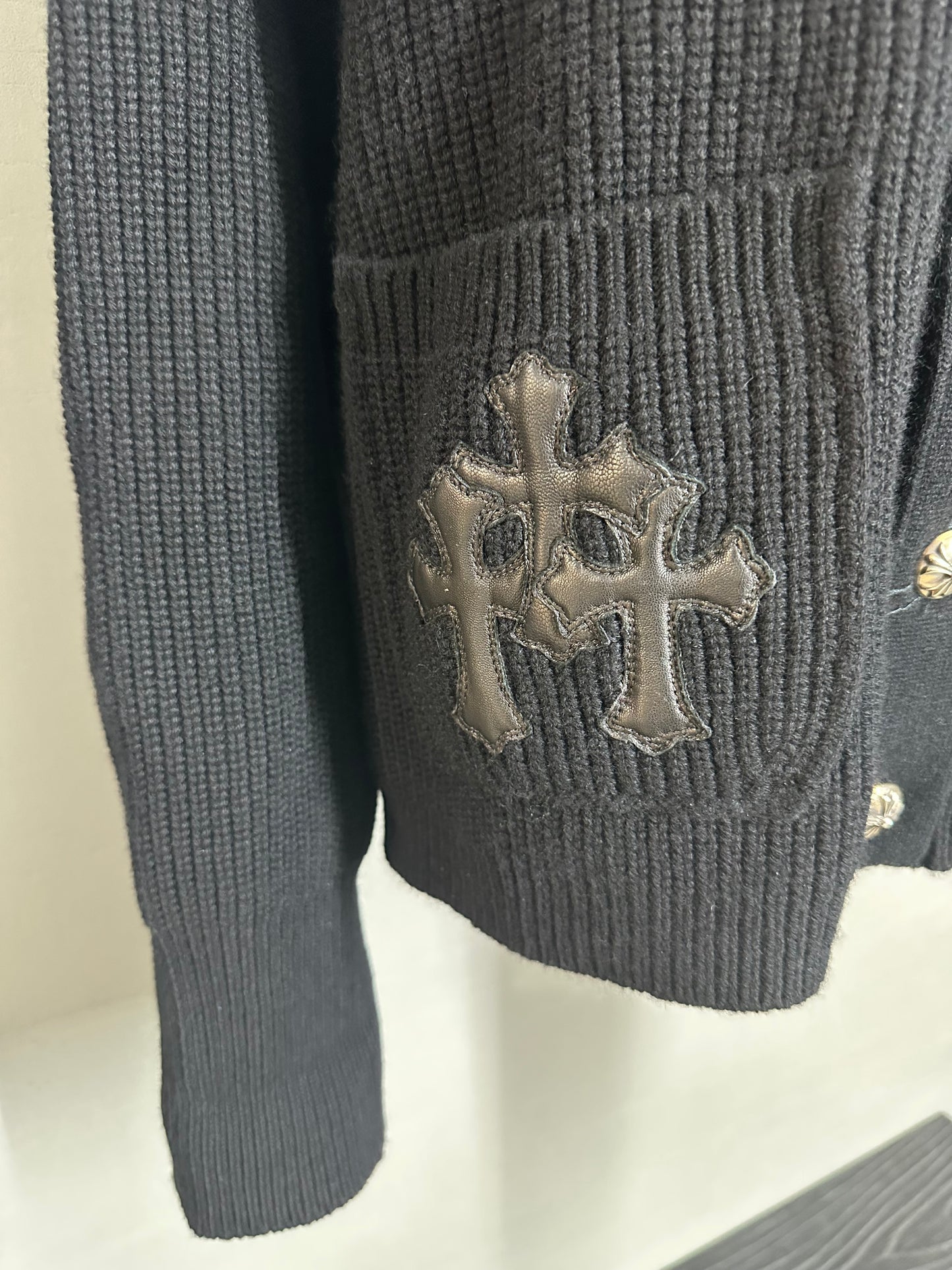 Chrome Hearts Cashmere Triple Cross Cardigan