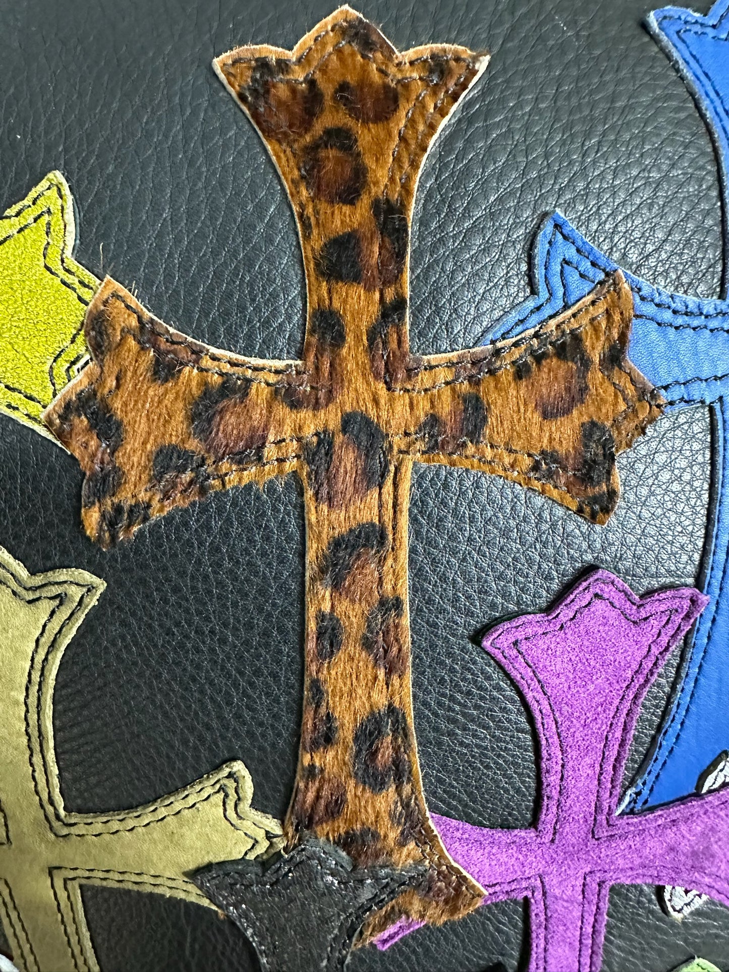 Chrome Hearts Multicolor Cross Patch Pillow