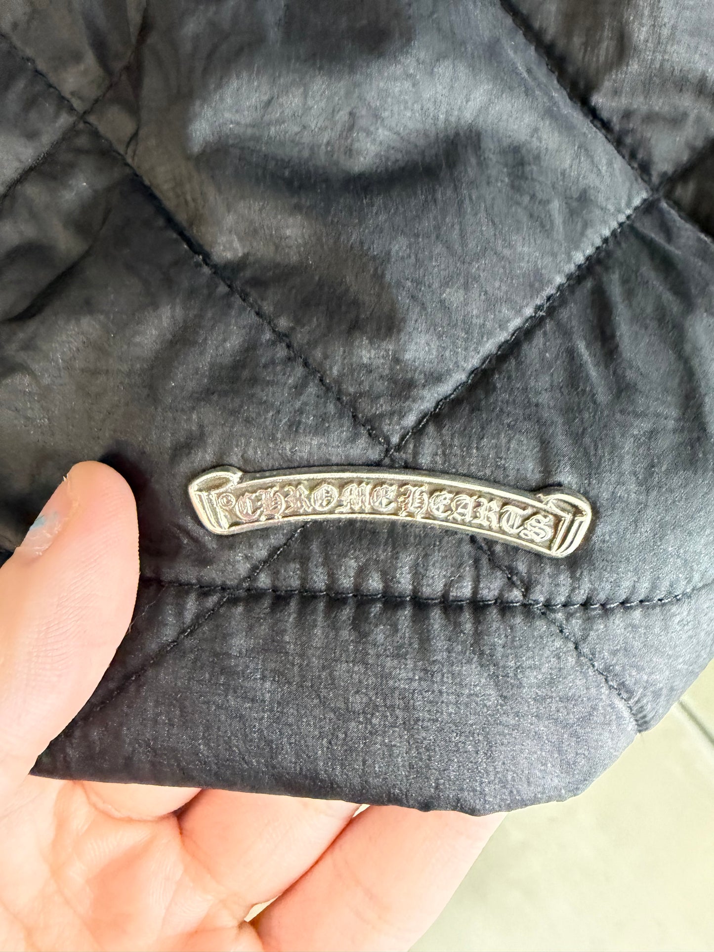 Chrome Hearts CH Embroidered Monogram Quilted Shirt Jacket