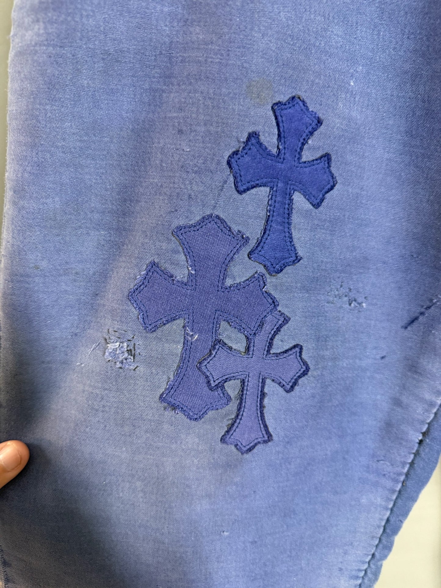 Chrome Hearts Cross Patch French Work Pants