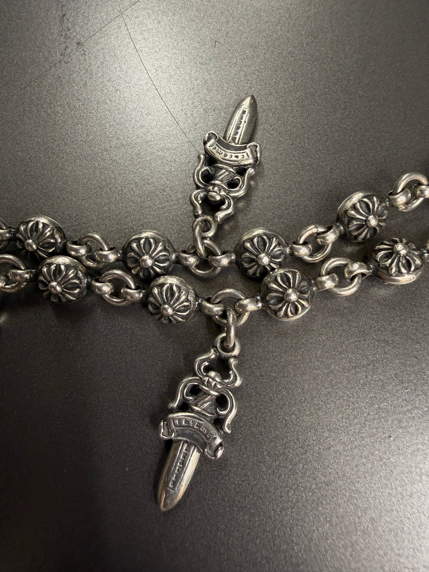 Chrome Hearts Dagger Plus Ball Wallet Chain