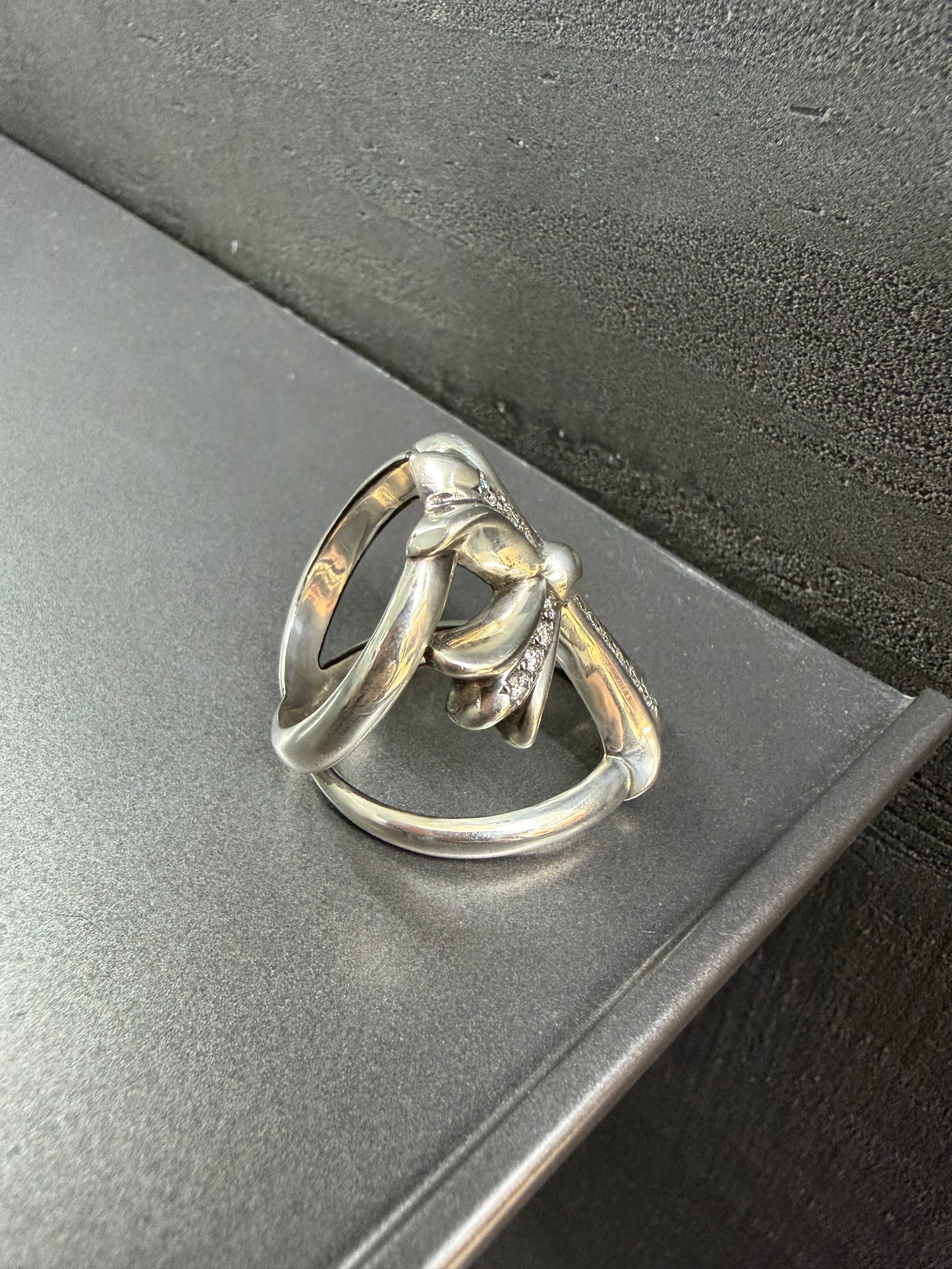 Chrome Hearts Infinity Ring with Diamonds