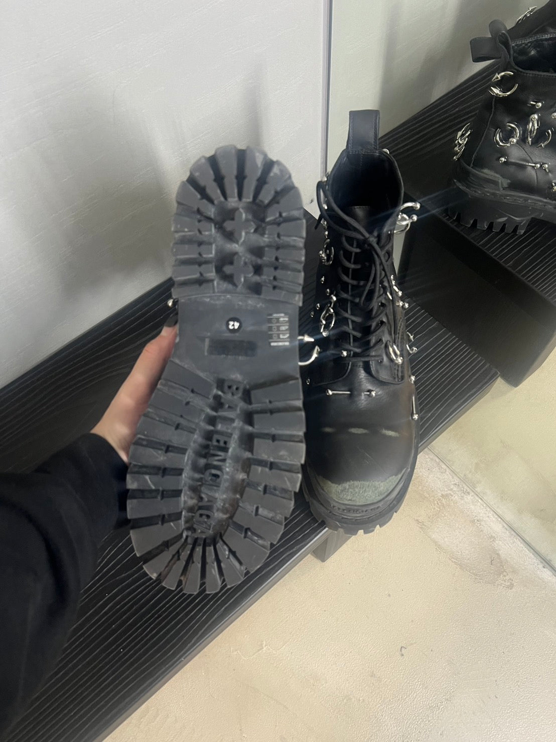 Balenciaga Pierced Strike Boots