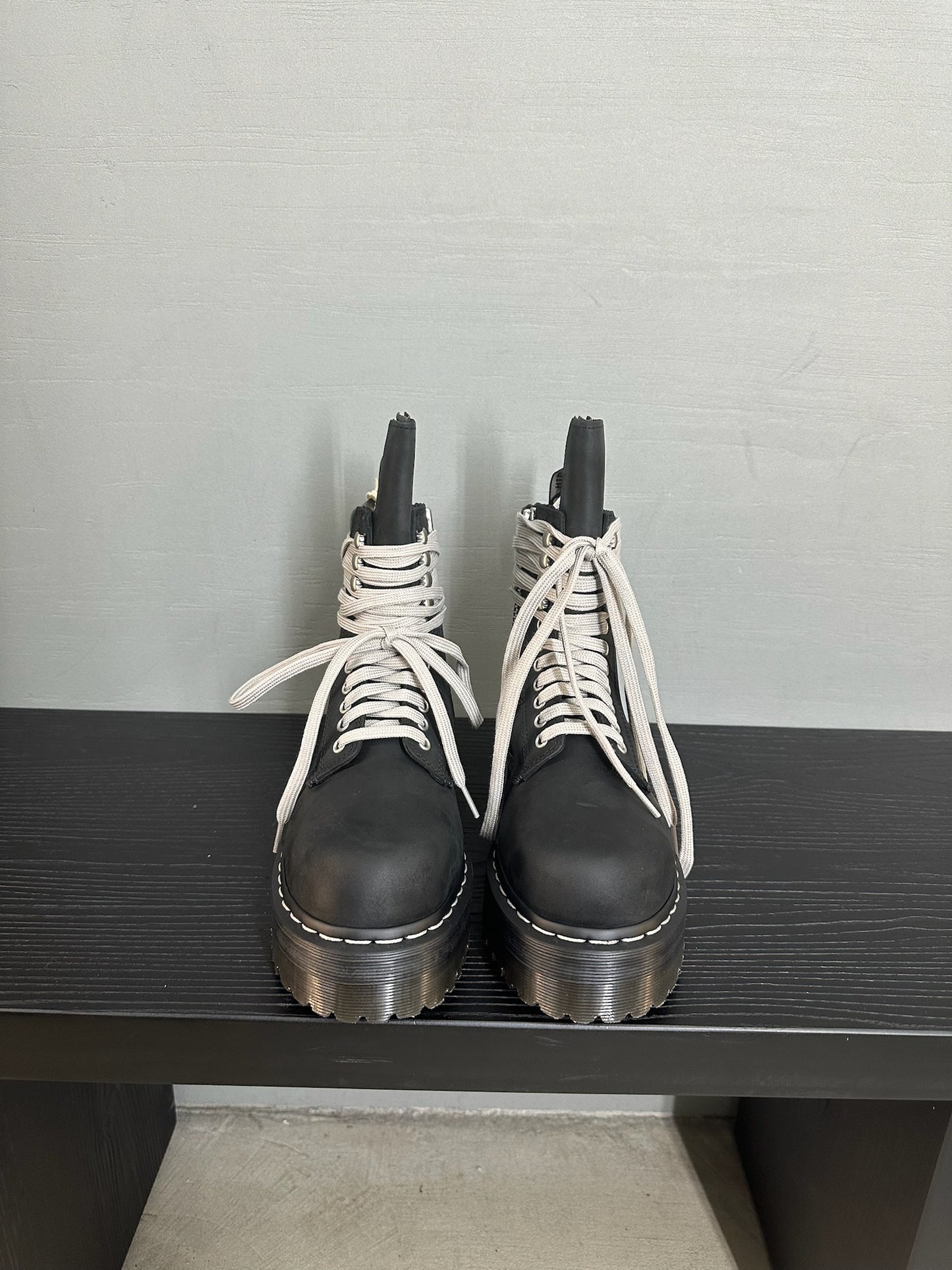 Rick Owens Dr.Martens Quad Sole Steel Toe Boot