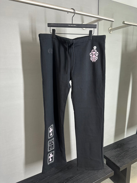 Chrome Hearts Deadly Doll Vine Dagger Floral Heart Sweatpants
