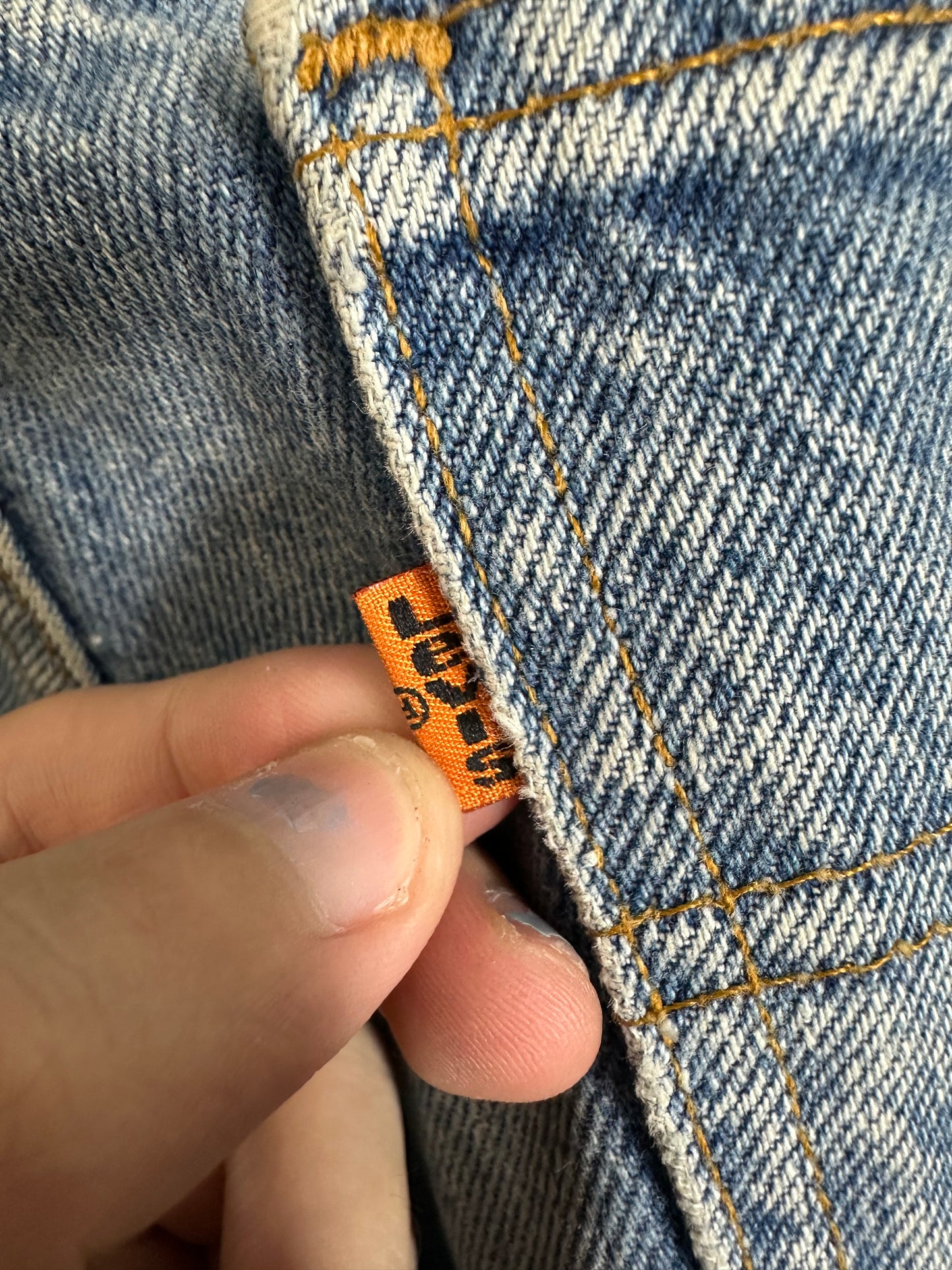 Chrome Hearts Levi’s 505 Cross Patch Jeans