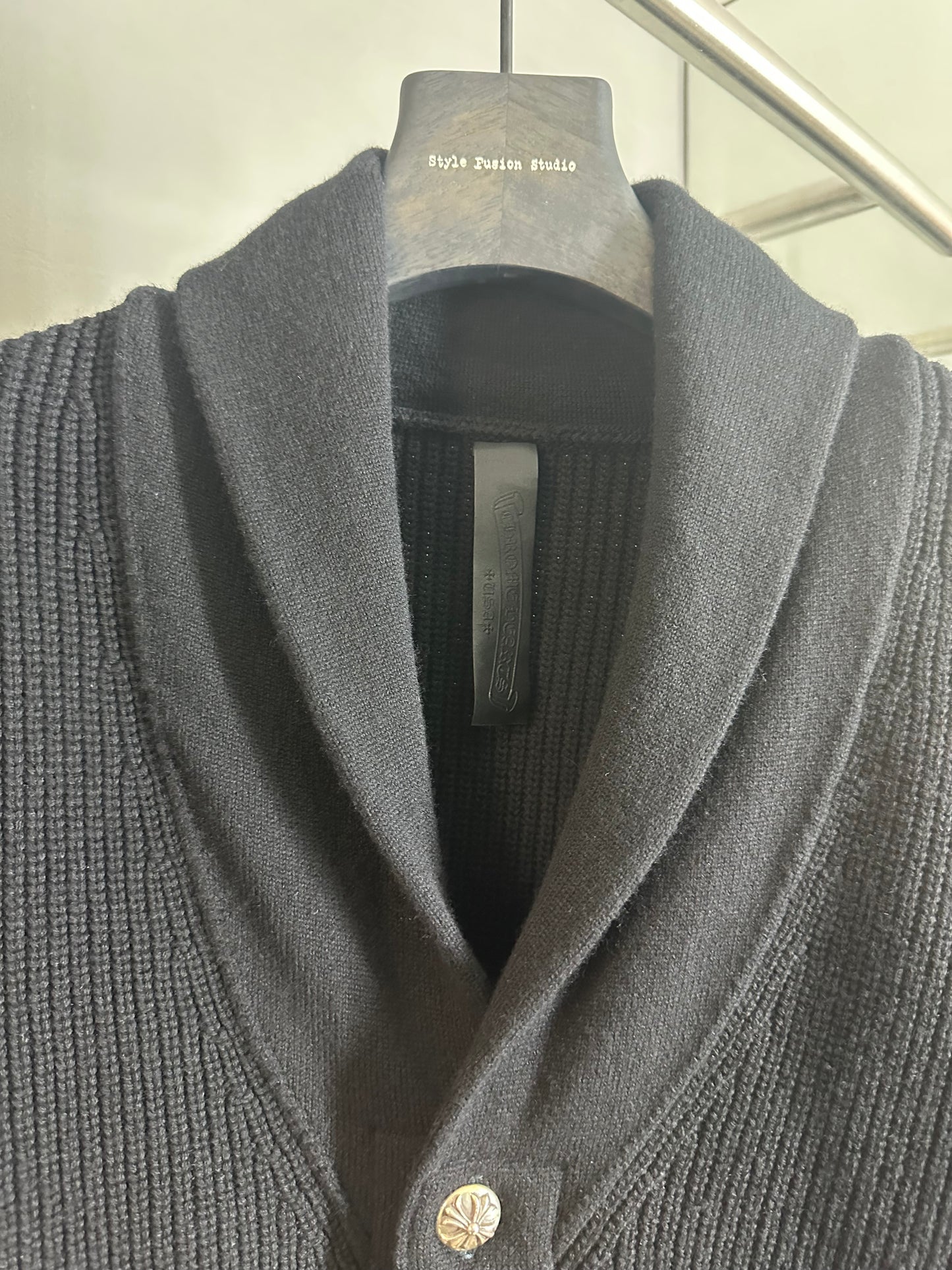 Chrome Hearts Cashmere Triple Cross Cardigan