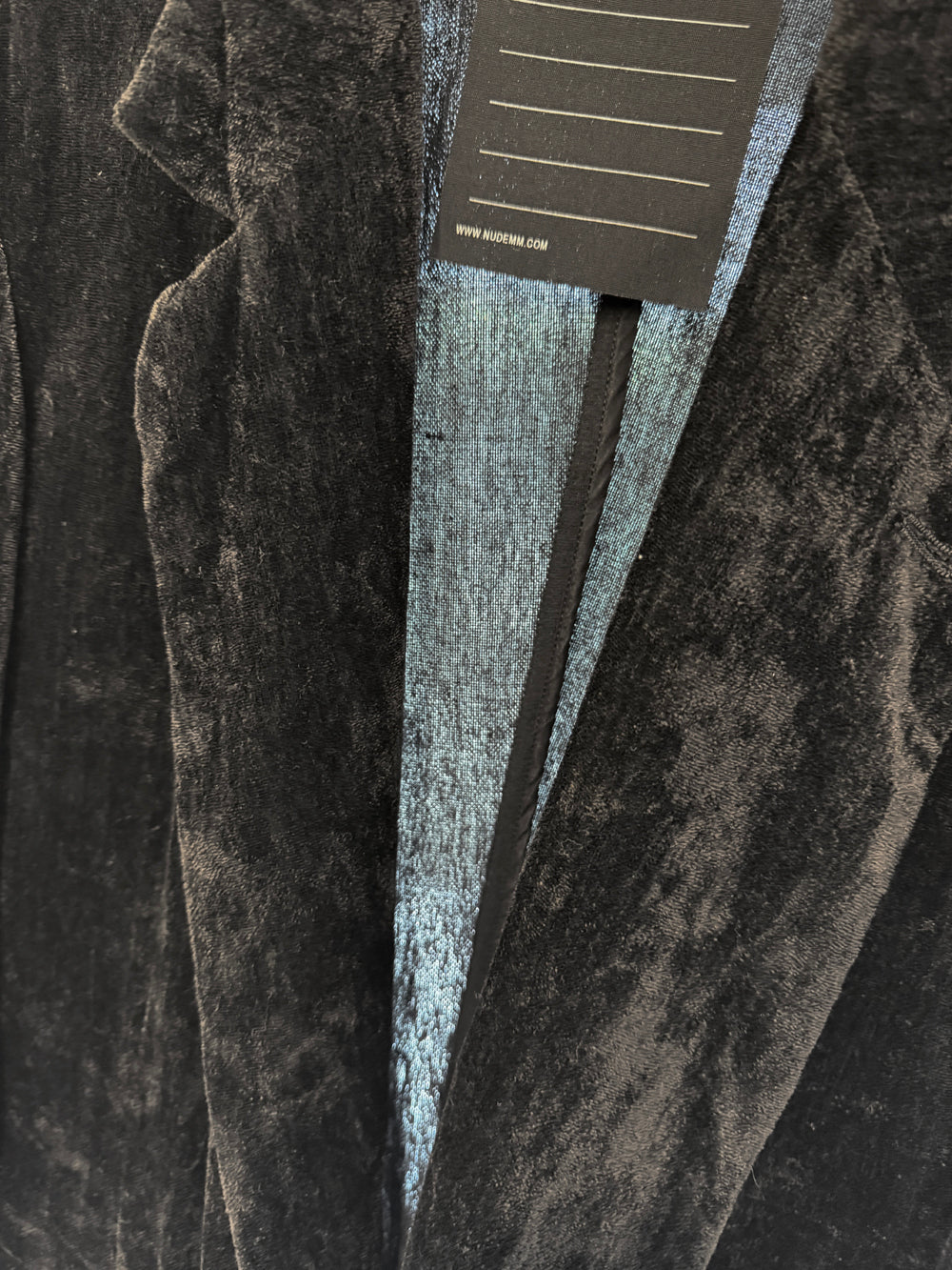 NUDE:MM Linen Cotton Velvet Oversized Jacket