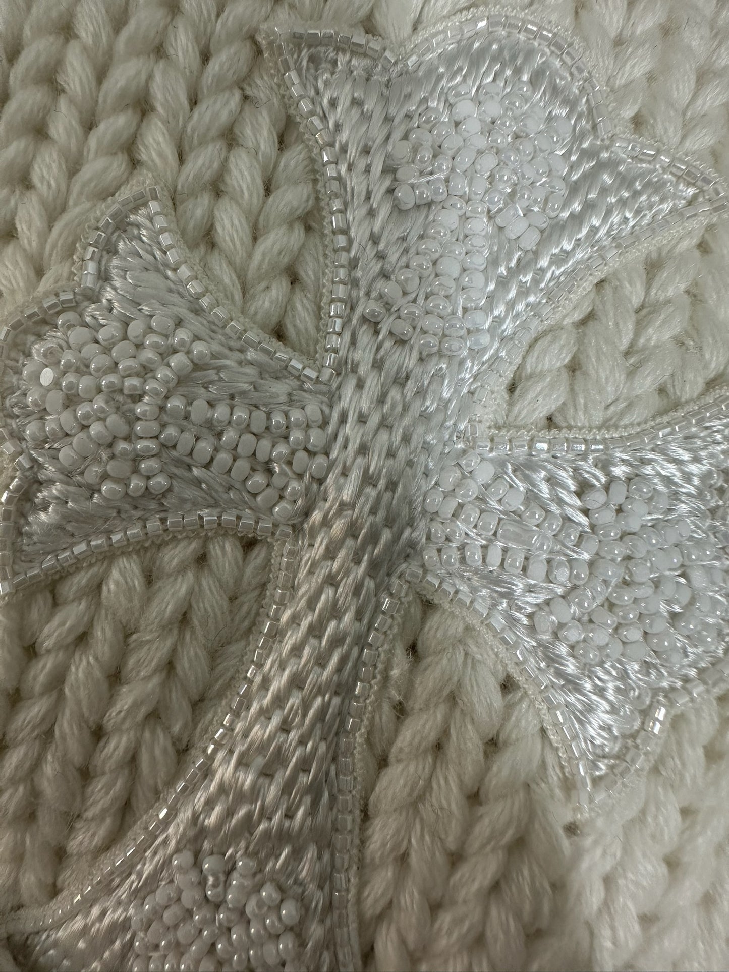 Chrome Hearts Cashmere Beaded Cross Beanie