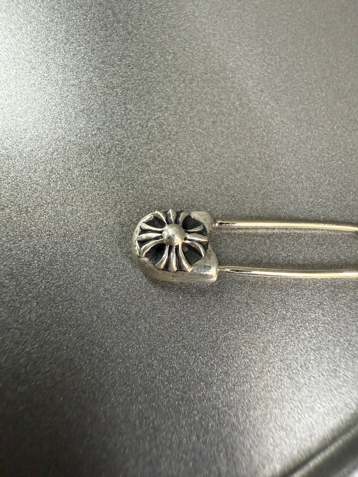 Chrome Hearts cross safety pin