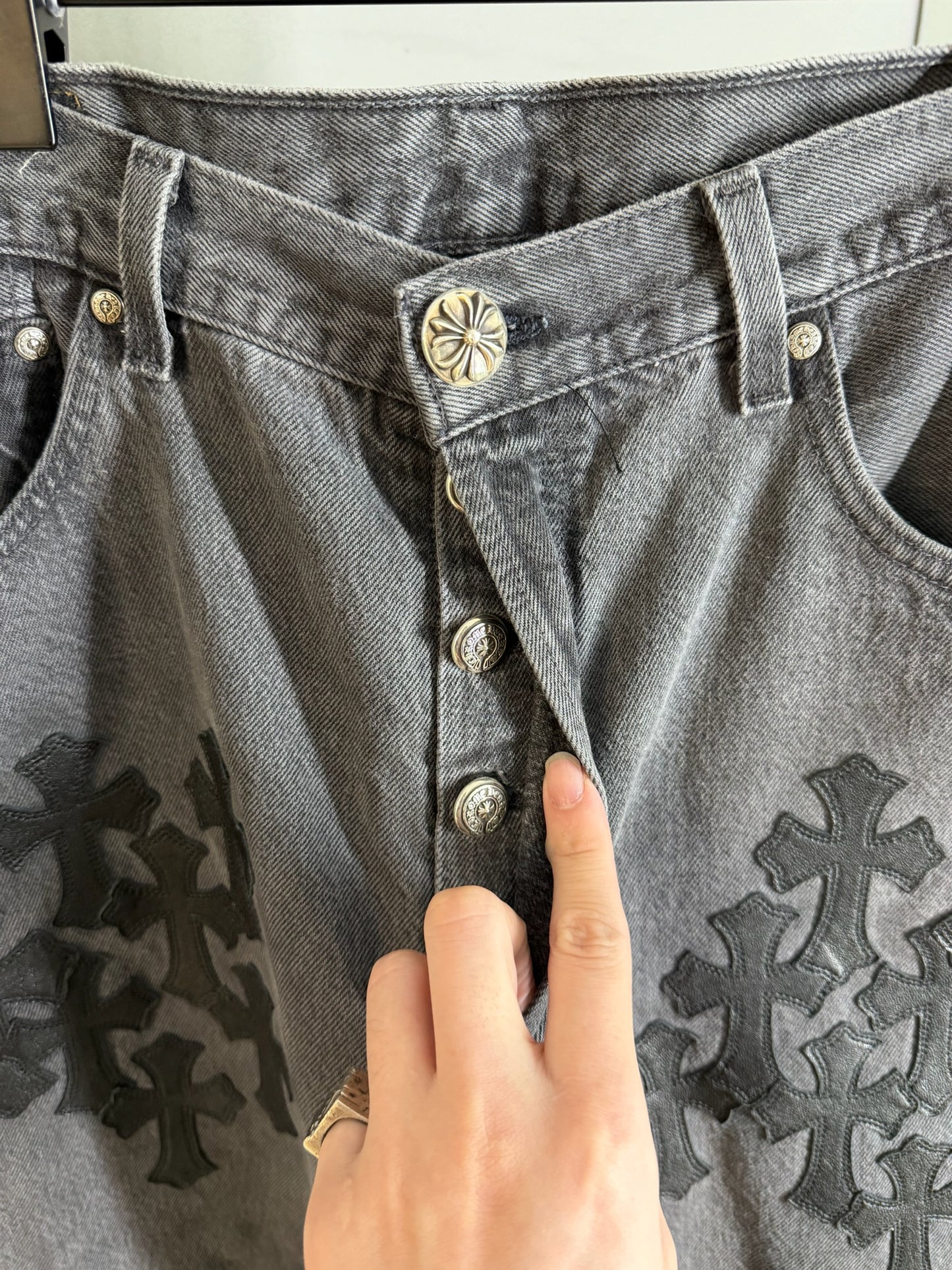 Chrome Hearts Cross Patch 501 Jeans