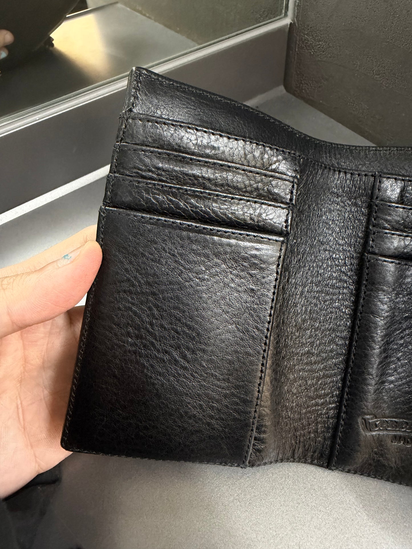 Chrome Hearts buckle scroll wallet