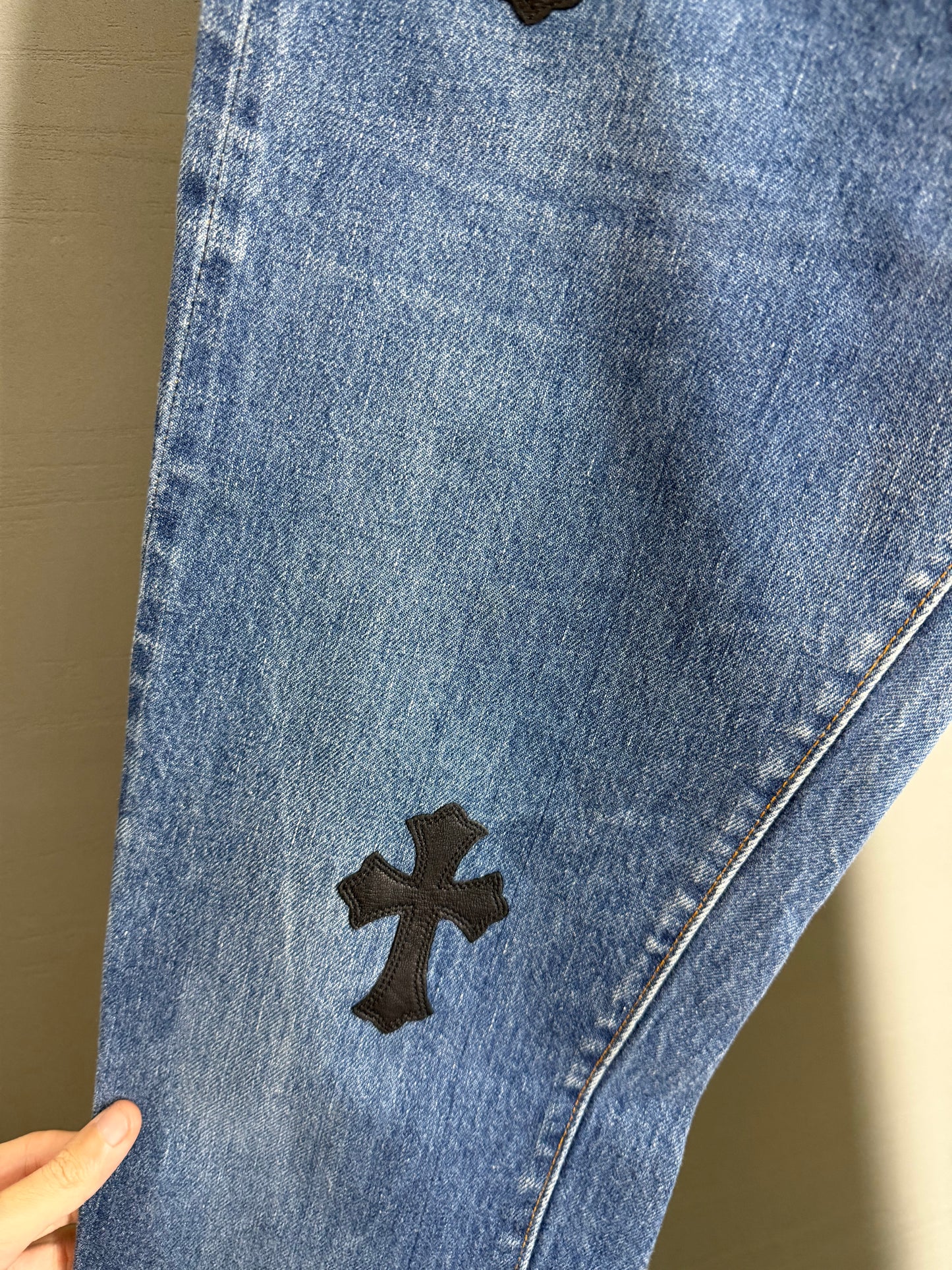 Chrome Hearts Levi’s Leather Patch 501 Jeans