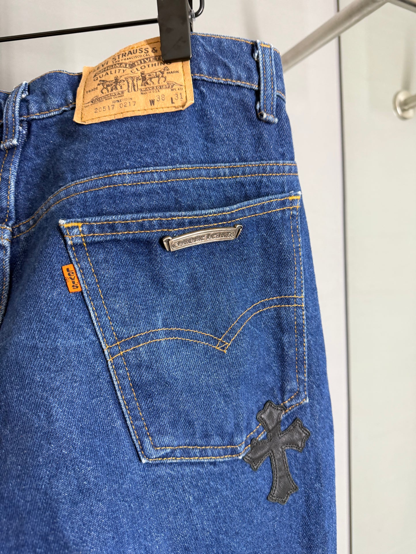 Chrome Hearts Cross Patch 517 Jeans