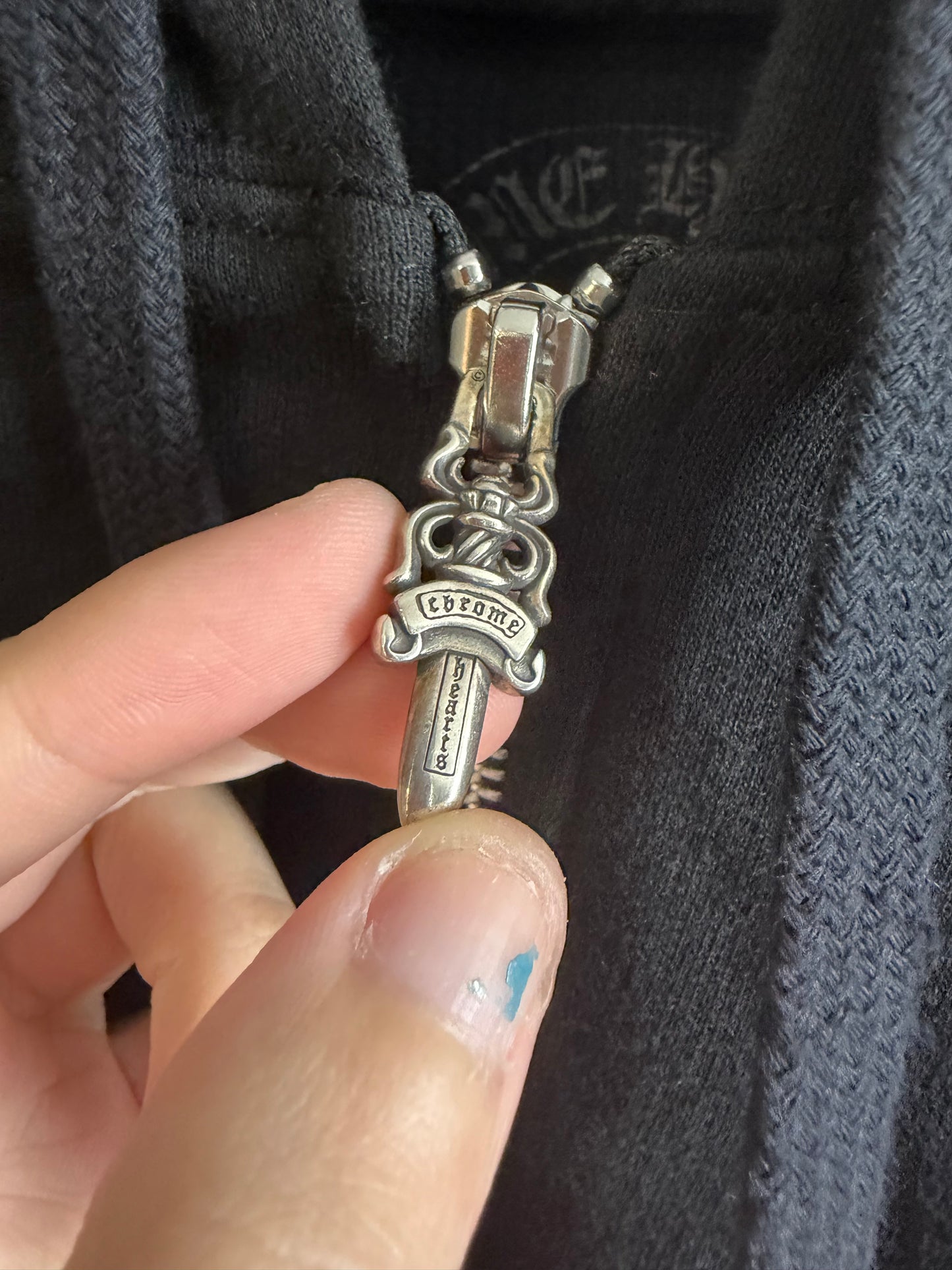 Chrome Hearts Gothic Vertical Thermal Zip-Up