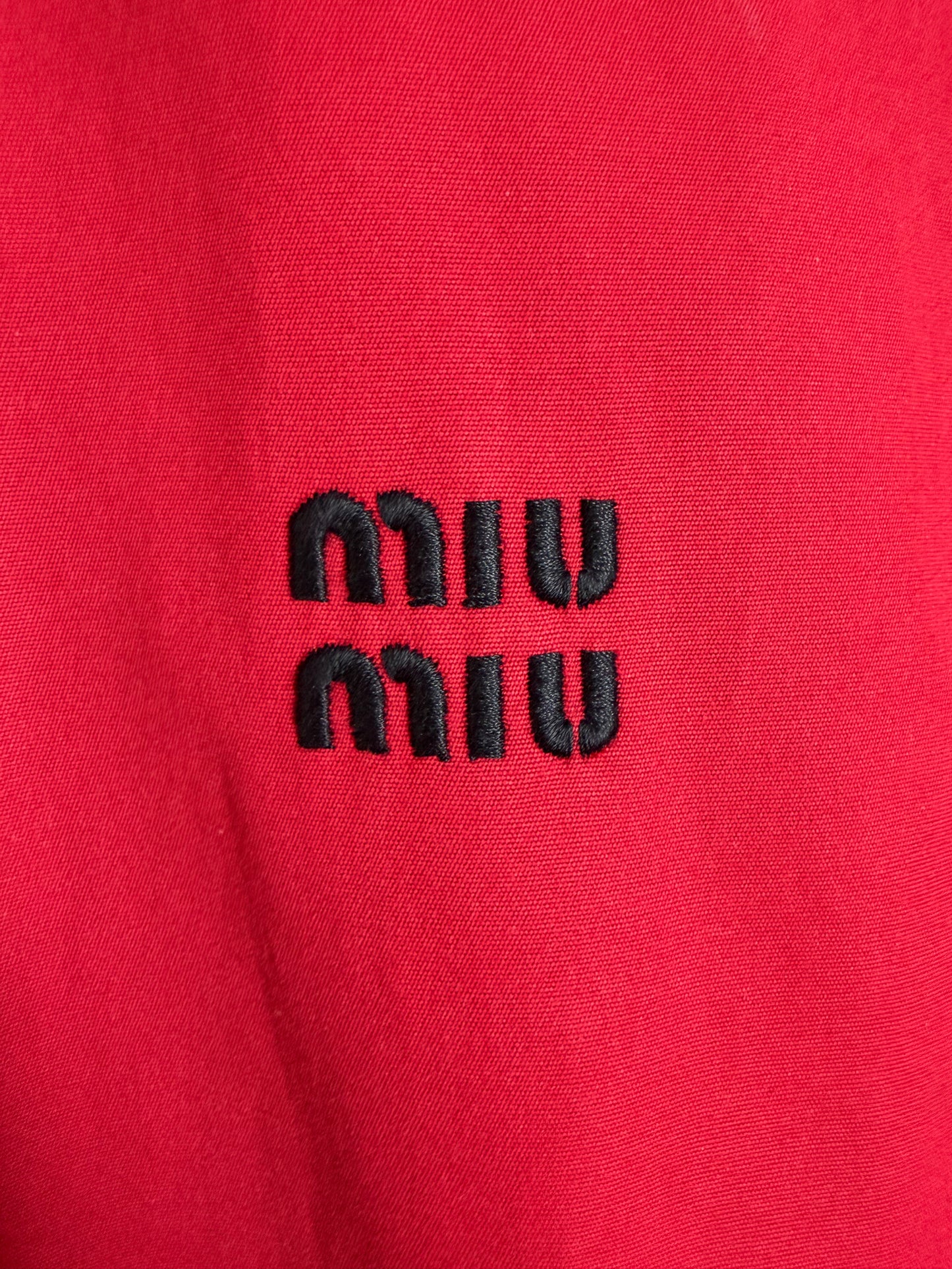 Miumiu Poplin Blouson Jacket