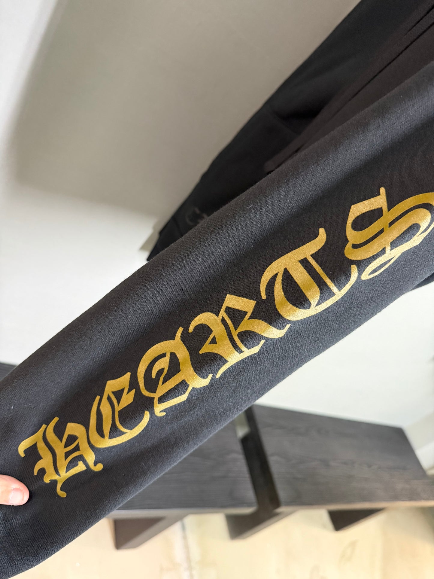 Chrome Hearts Gothic Script Vertical Logo Zip-up