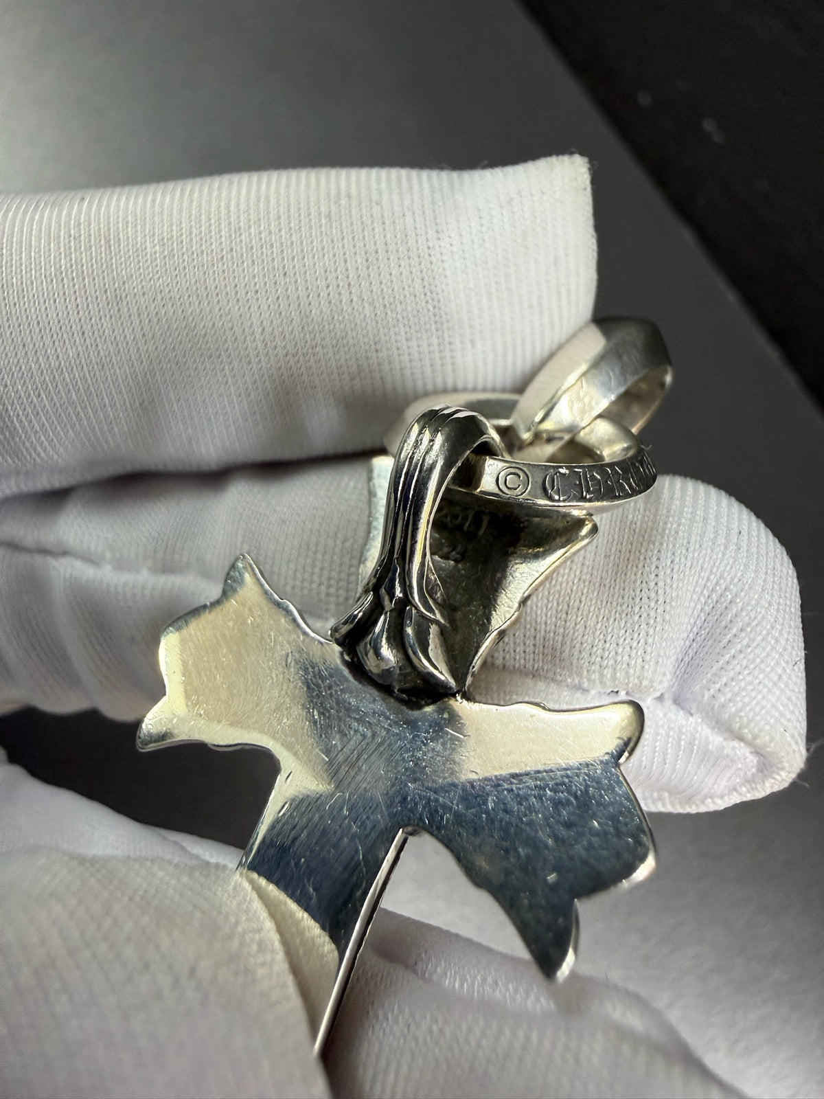 Chrome Hearts DBL Double Cross Pendant