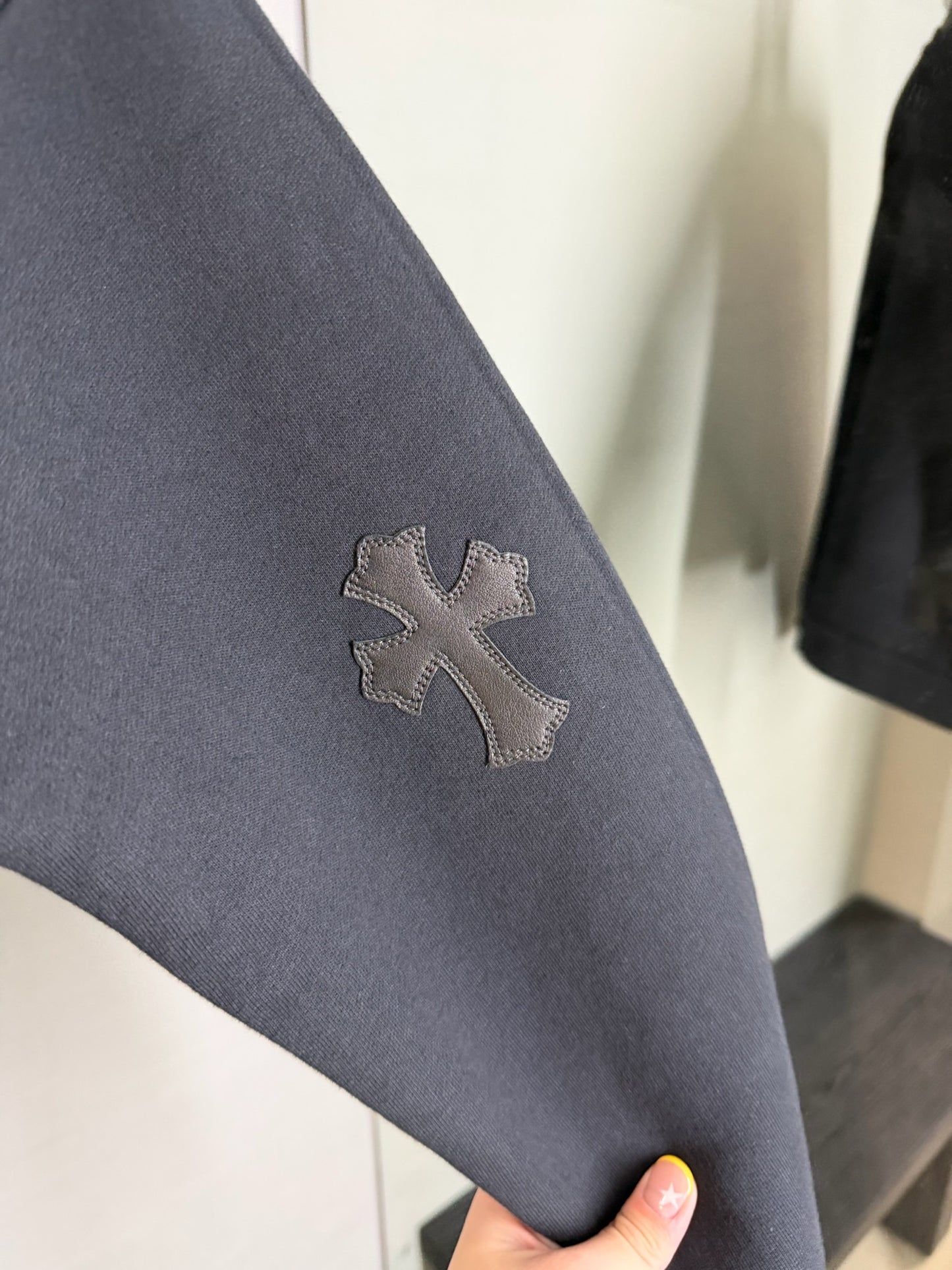 Chrome Hearts Black Cross Patches Sweatshirt