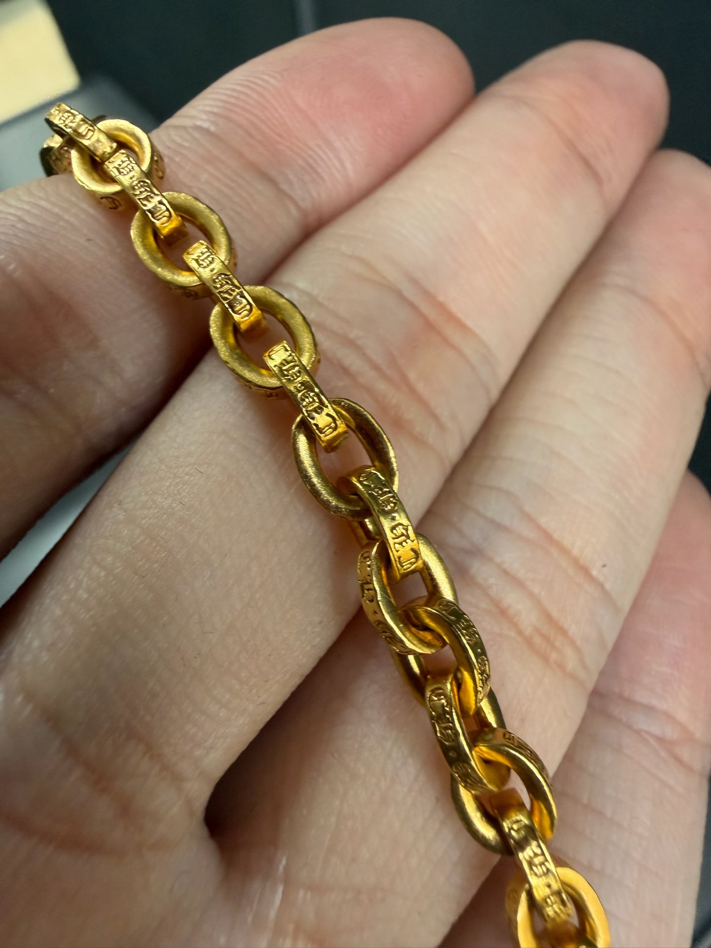 Chrome Hearts 22k Paperchain Necklace 60cm