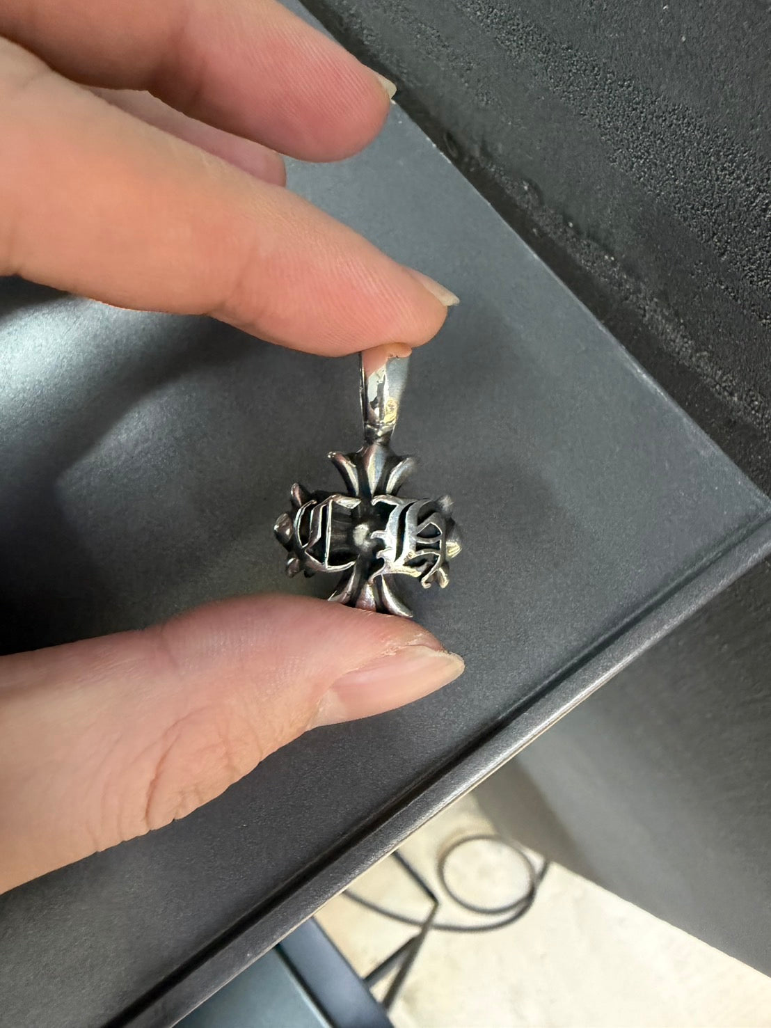 Chrome Hearts Double CH Letter Plus Pendant