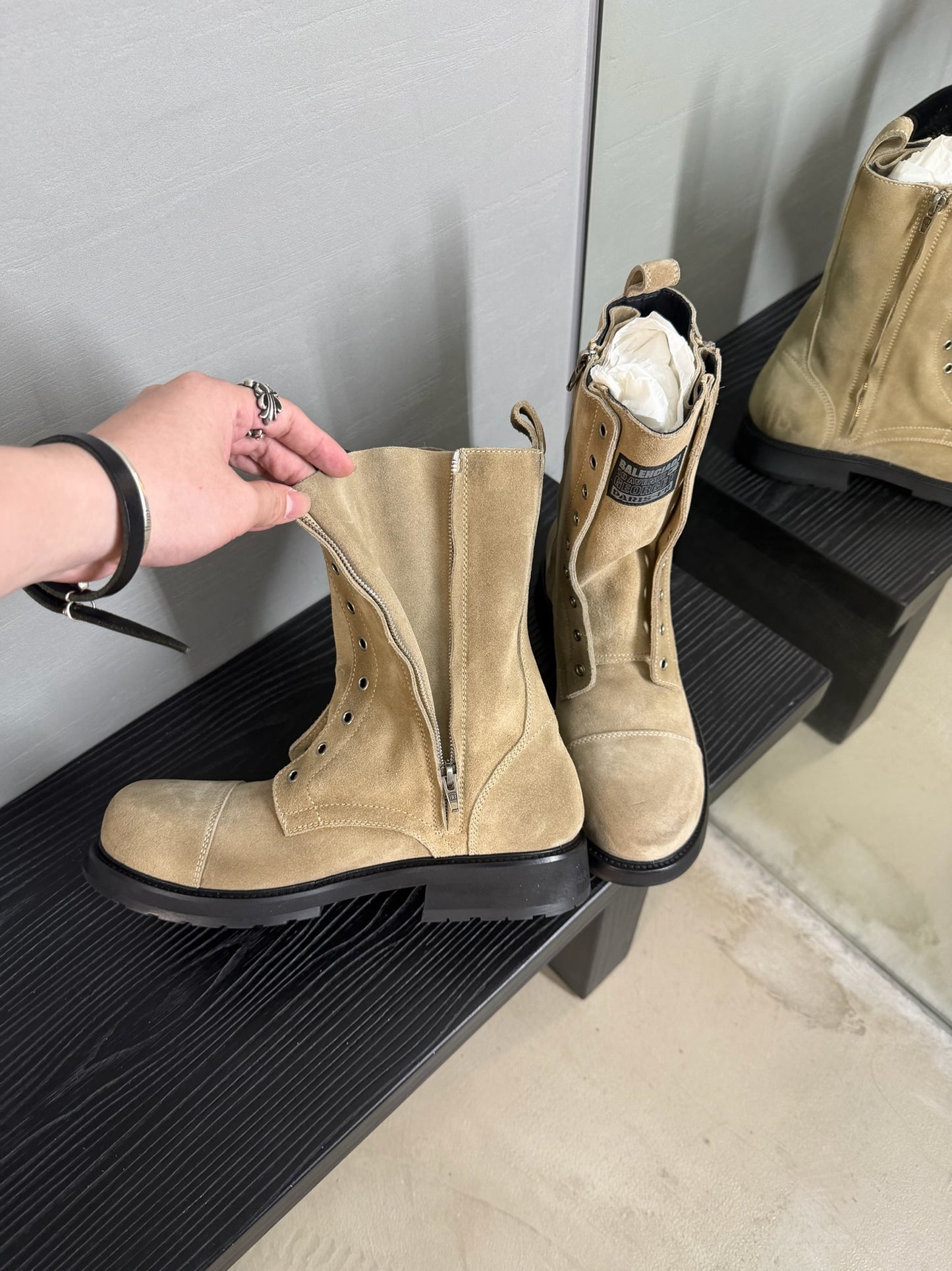 Balenciaga Truck Lace-up Boots