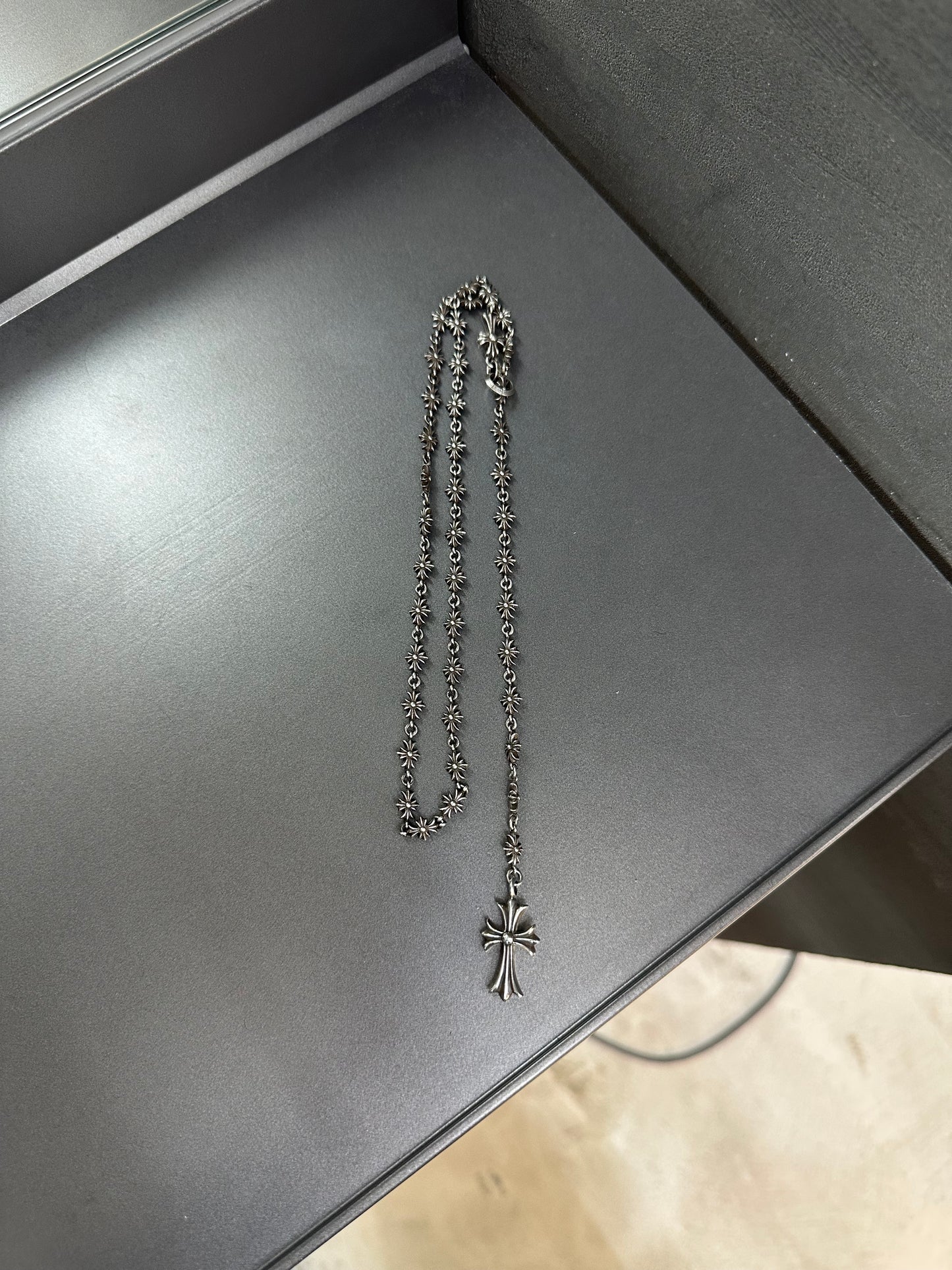 Chrome Hearts Tiny E Choke Chain Necklace