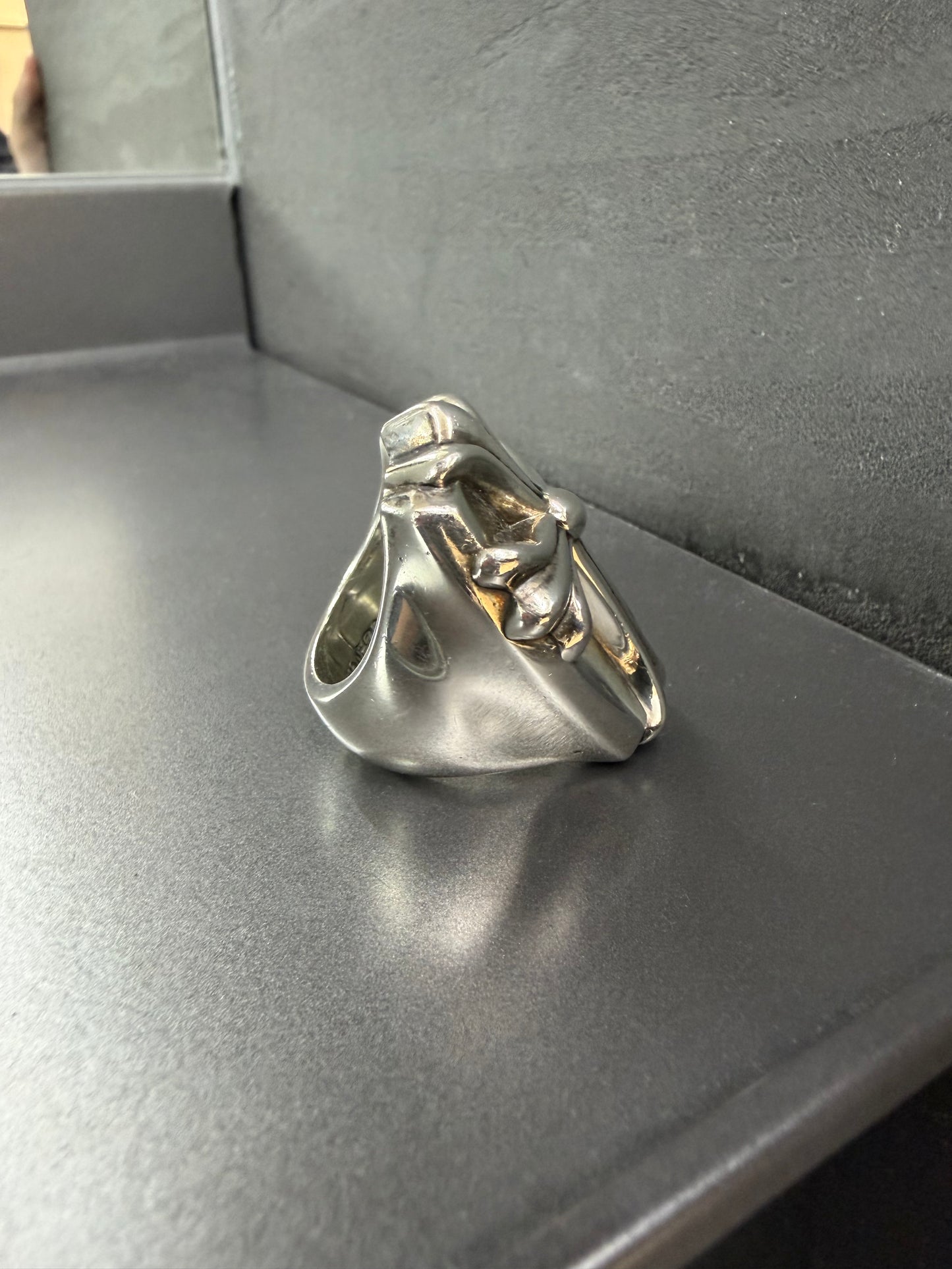 Chrome Hearts Long PJ Coffin Cross Ring
