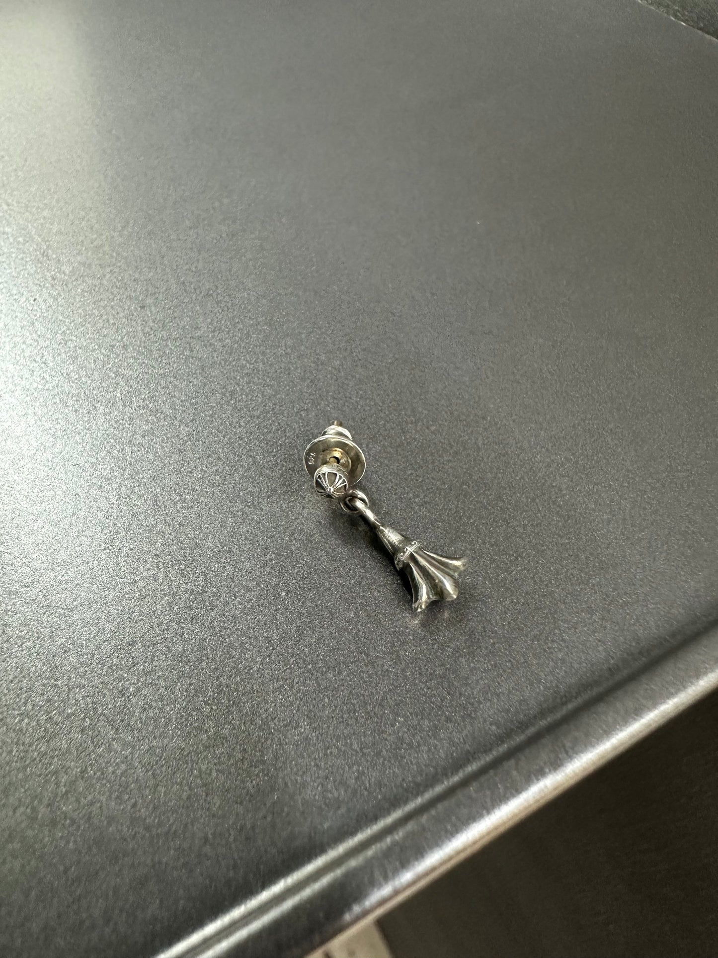 Chrome Hearts Cross Ball Tail Tiny Drop Earring