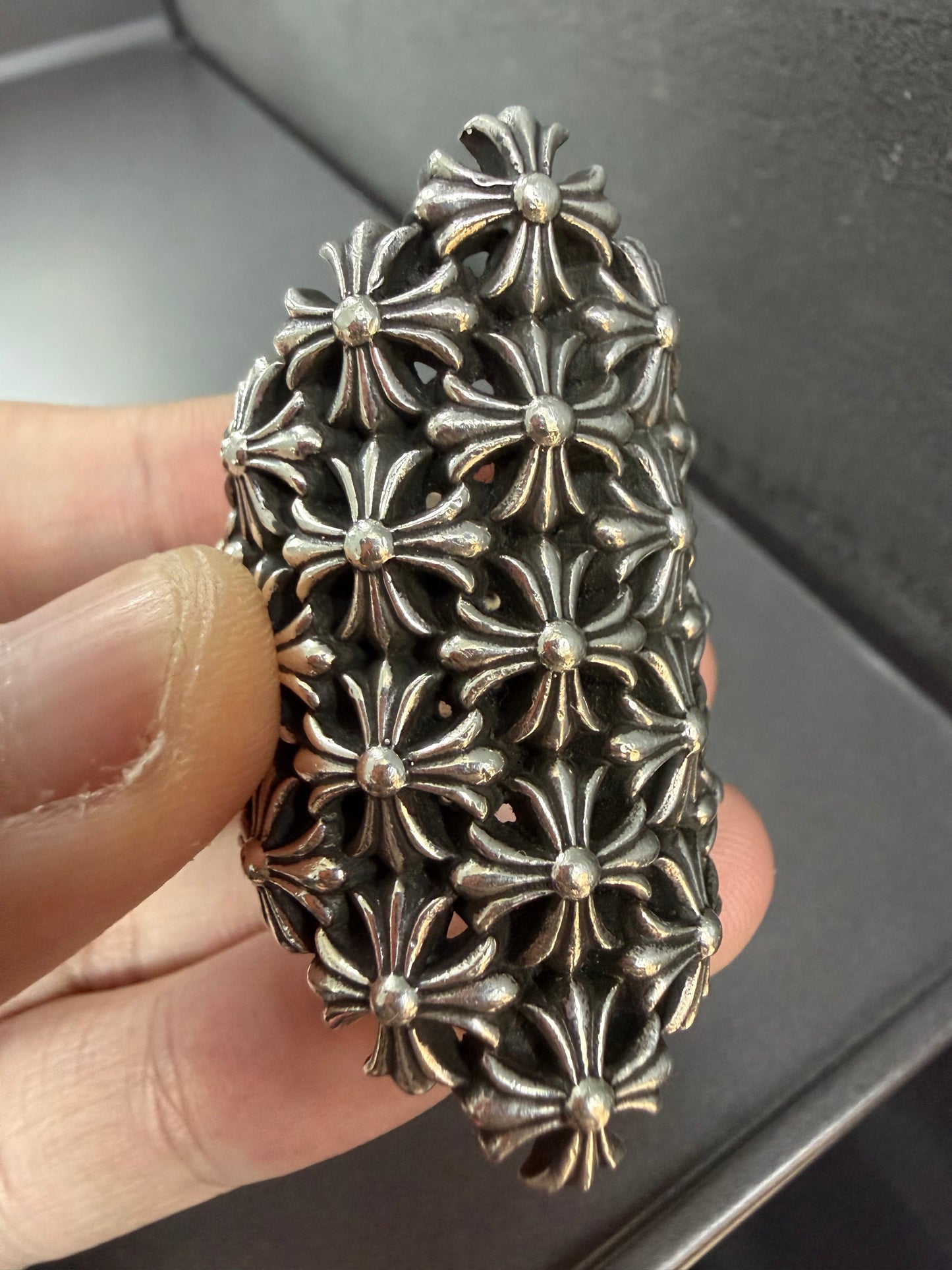 Chrome Hearts Chainmail Cross Ring