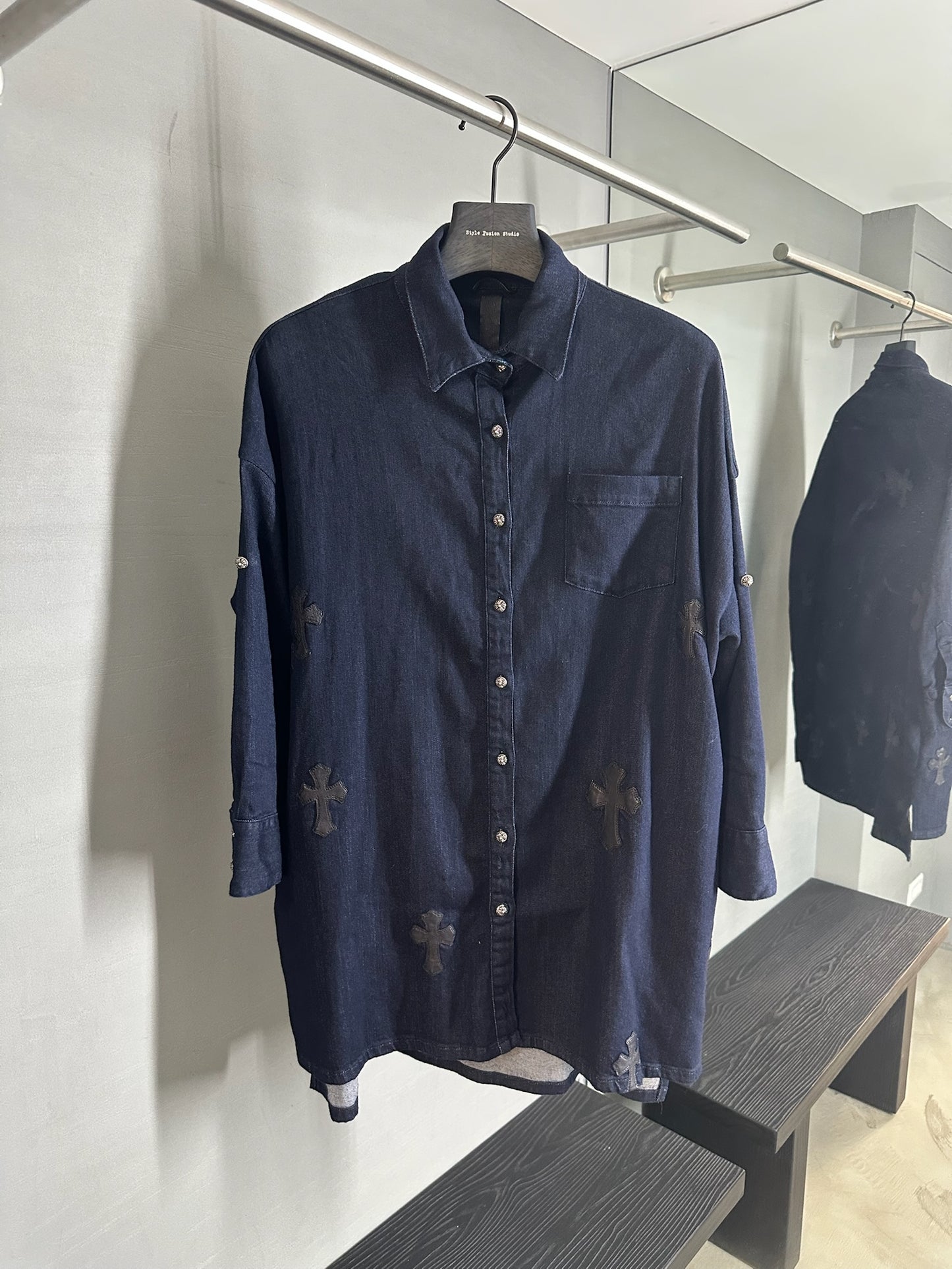 Chrome Hearts Patchworks Long Sleeve Shirt