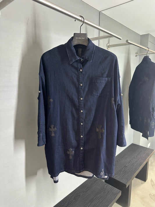 Chrome Hearts Patchworks Long Sleeve Shirt