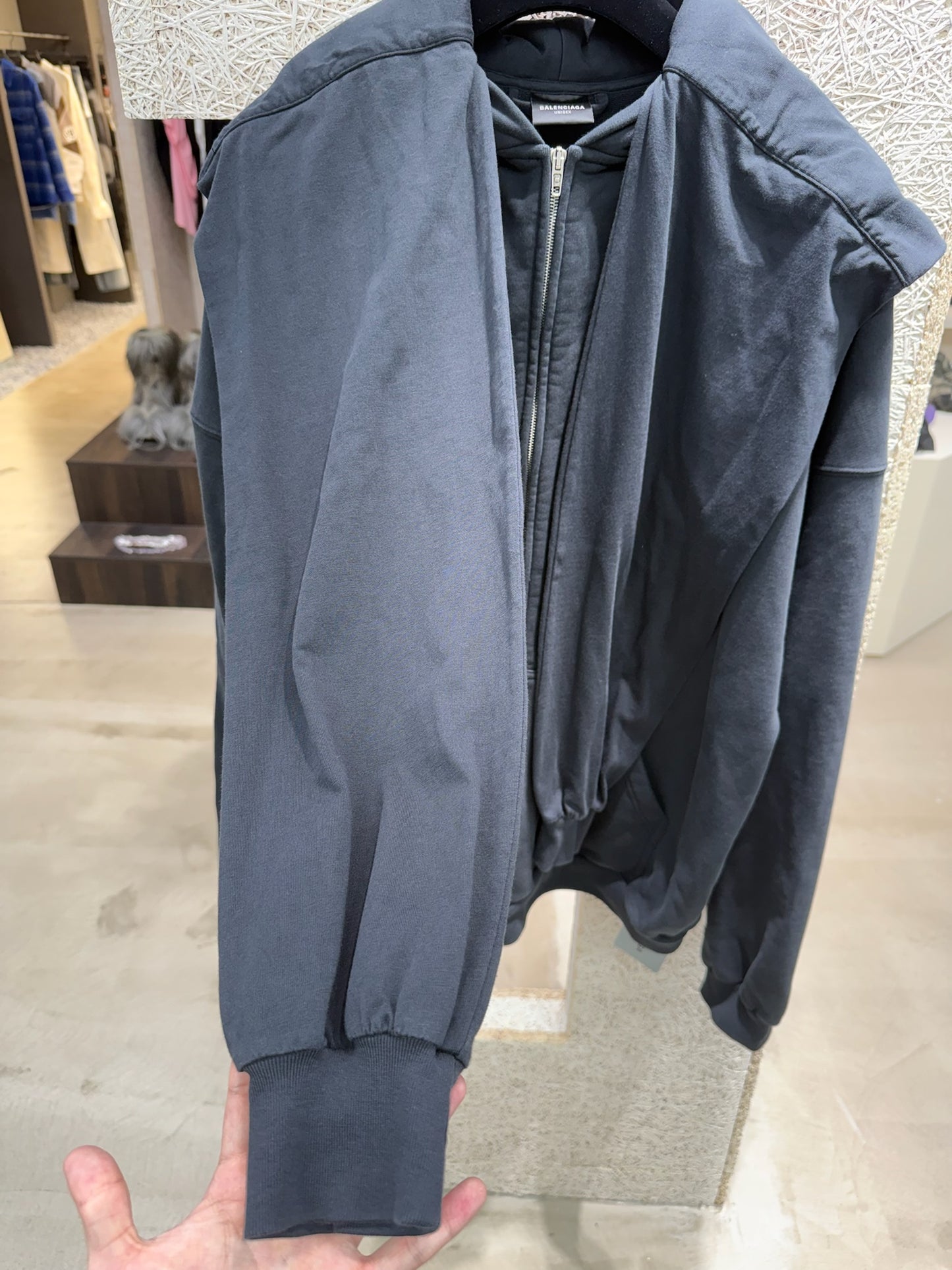 Balenciaga Double Side Zip-up Hoodie