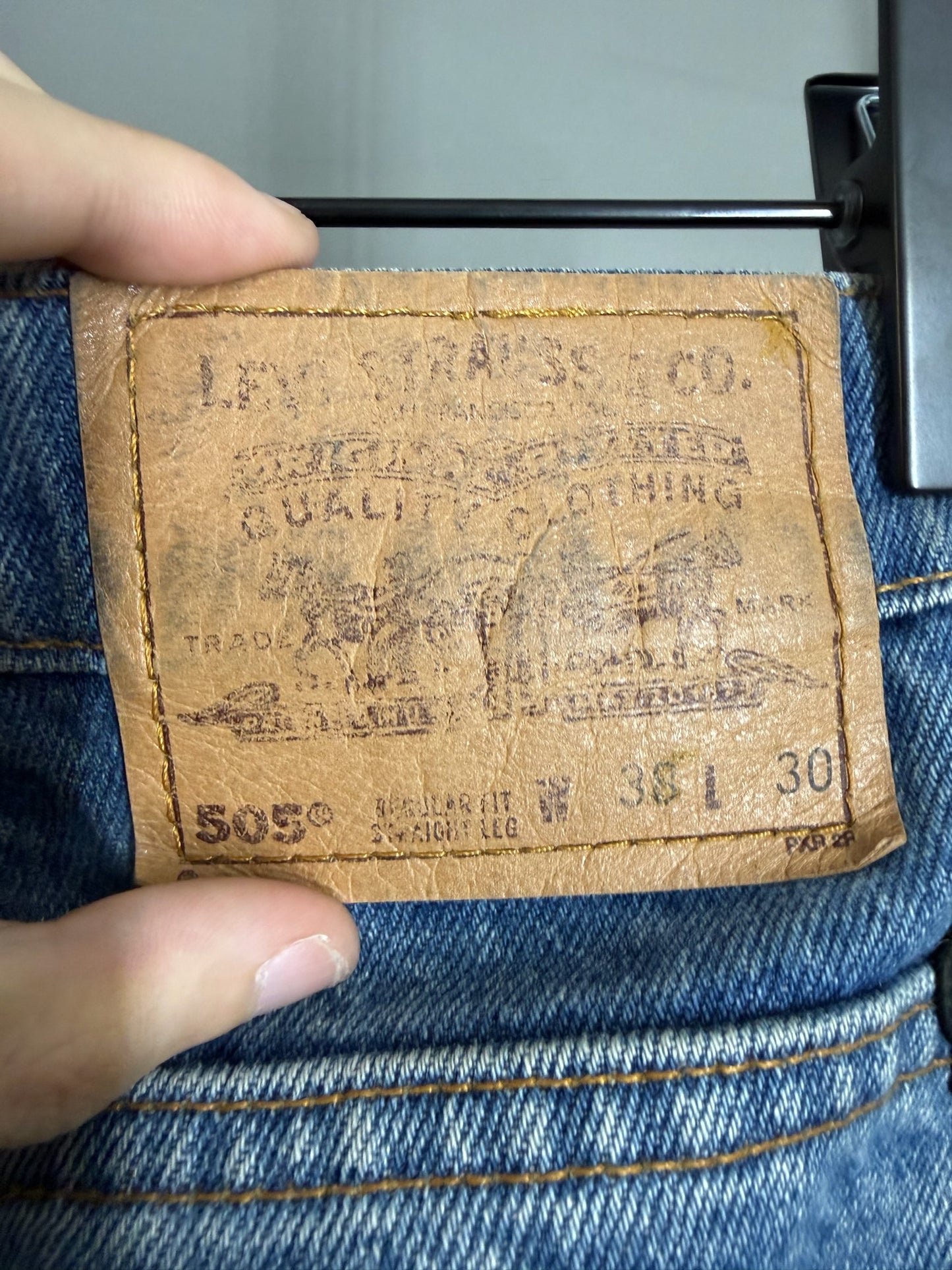 Chrome Hearts Levi’s 505 Cross Patch Jeans