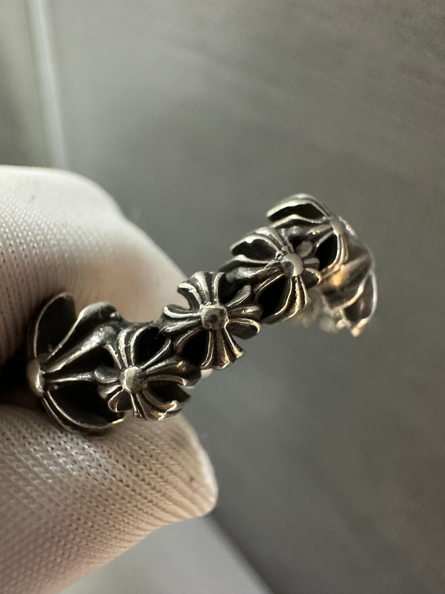 Chrome Hearts Twisted Wave Cross Ring