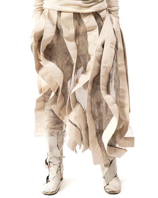 JAS Iron Reversible Sheer Post Human Skirt