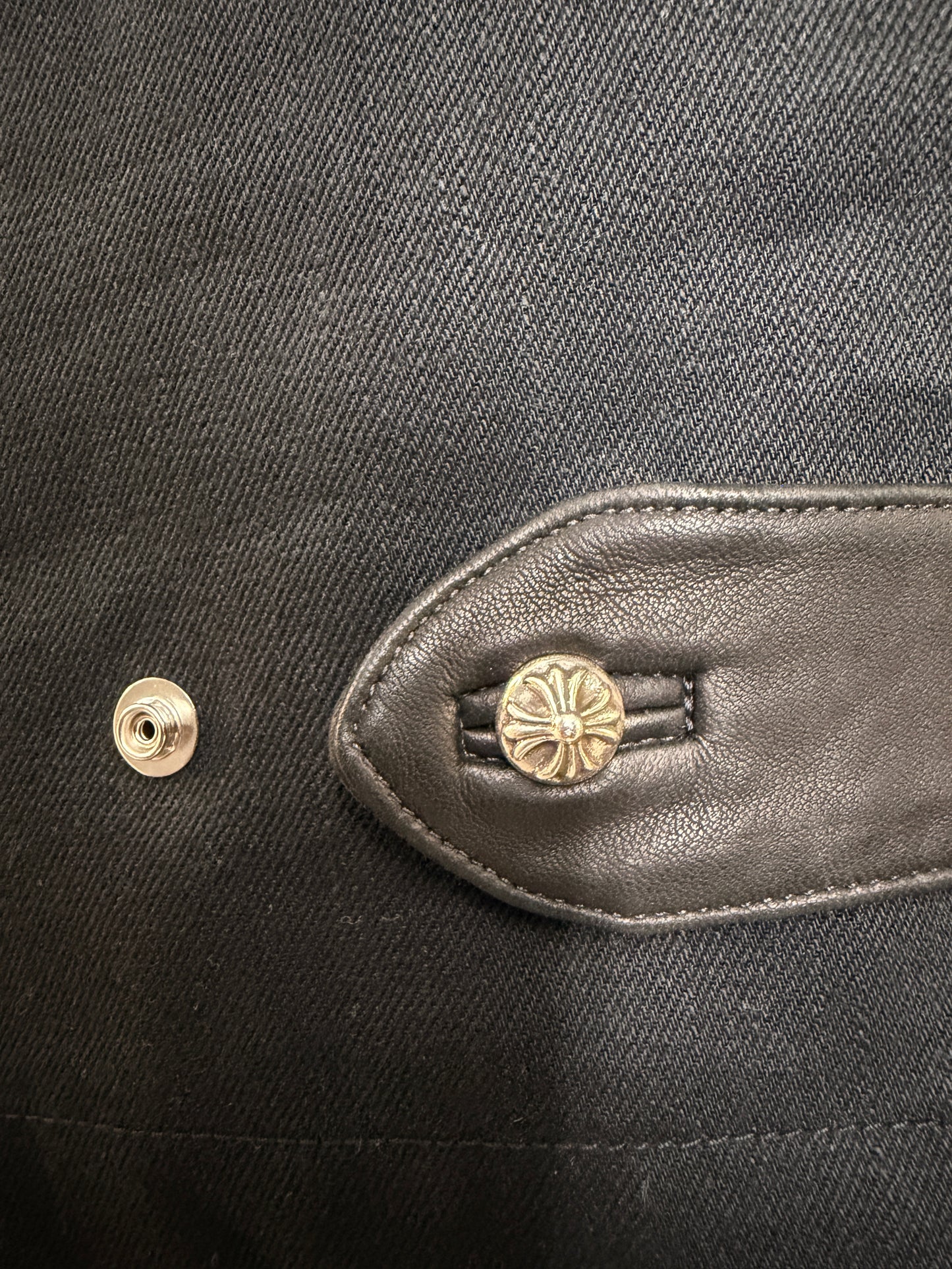 Chrome Hearts KS FIT Cross Ball Button Denim Pants