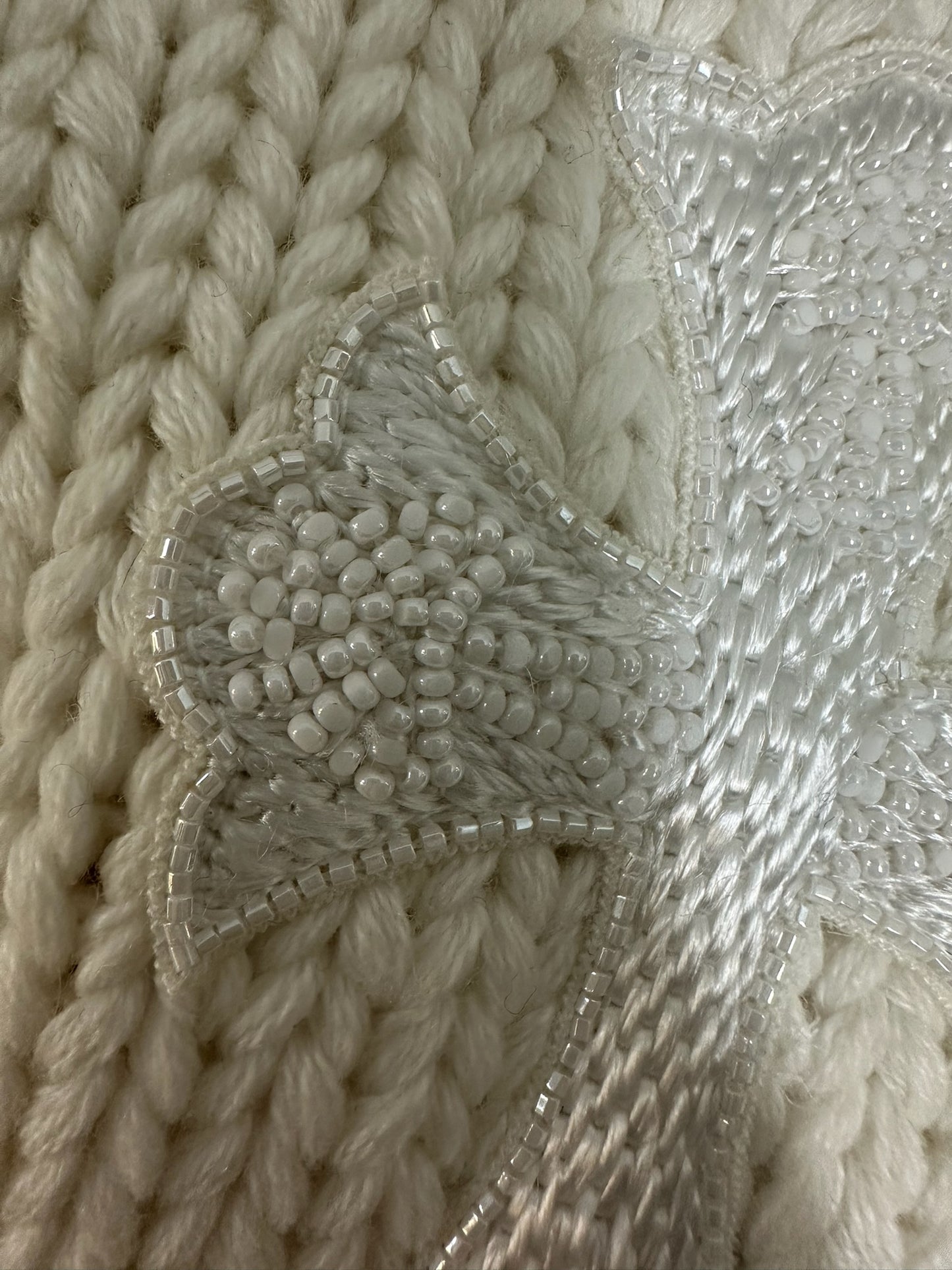 Chrome Hearts Cashmere Beaded Cross Beanie