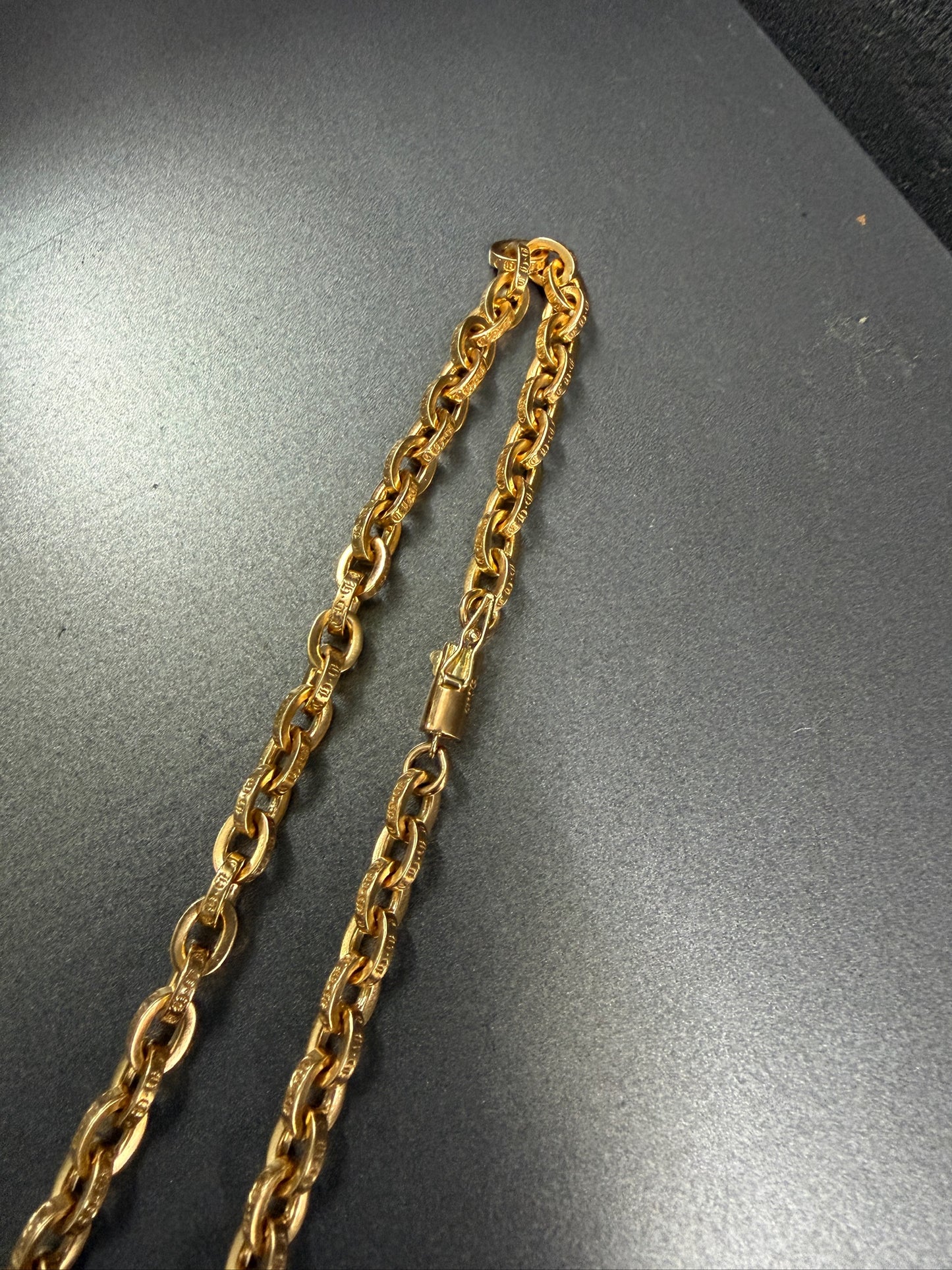 Chrome Hearts 22K Paperfat with Diamonds Necklace