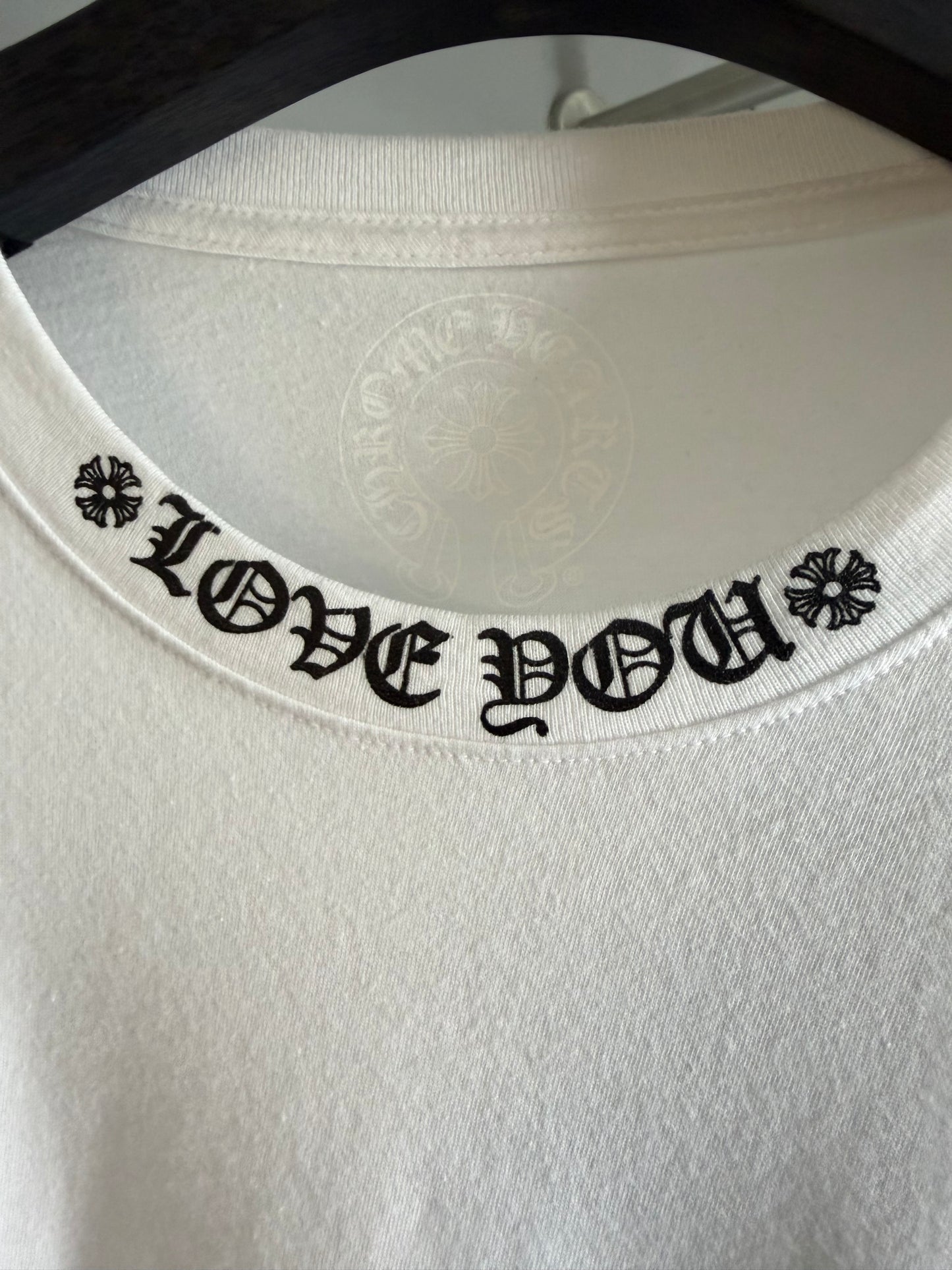 Chrome Hearts ‘Love You’ Neck Logo T-Shirt