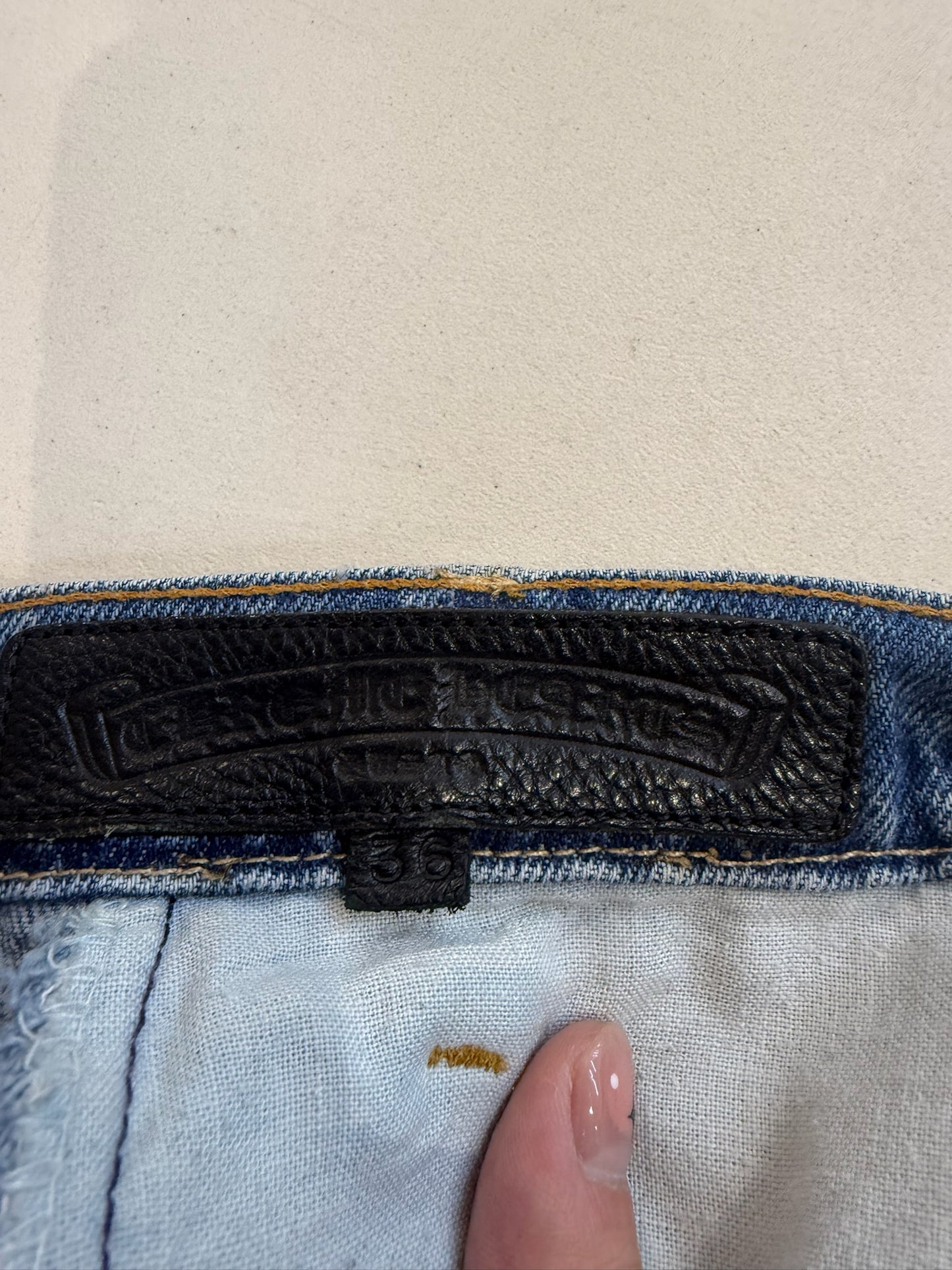 Chrome Hearts Levi’s 517 Cross Patch Jeans