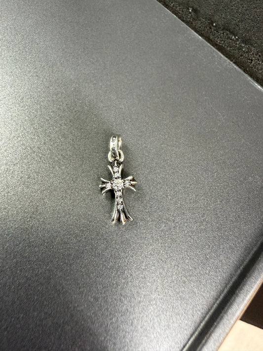 Chrome Hearts BBF babyfat pendant with diamonds