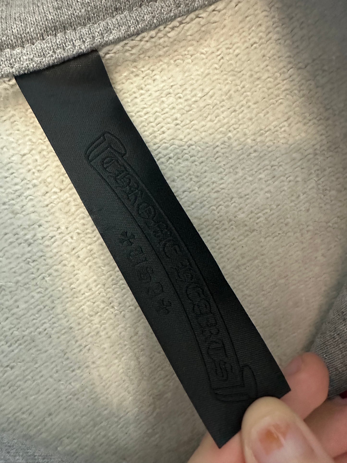 Chrome Hearts Triple Cross Patch Half Zip Hoodie