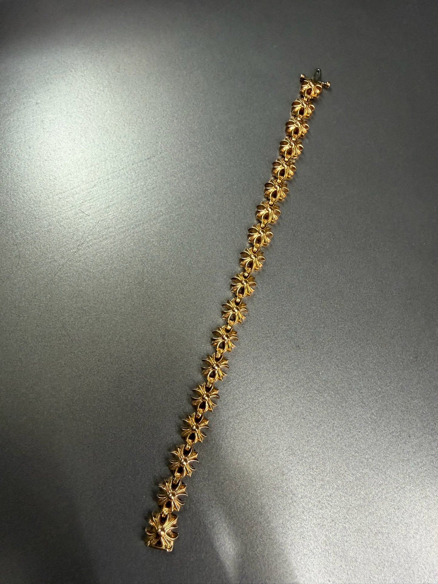 Chrome Hearts 22k Tiny E Plus Bracelet 18 Links
