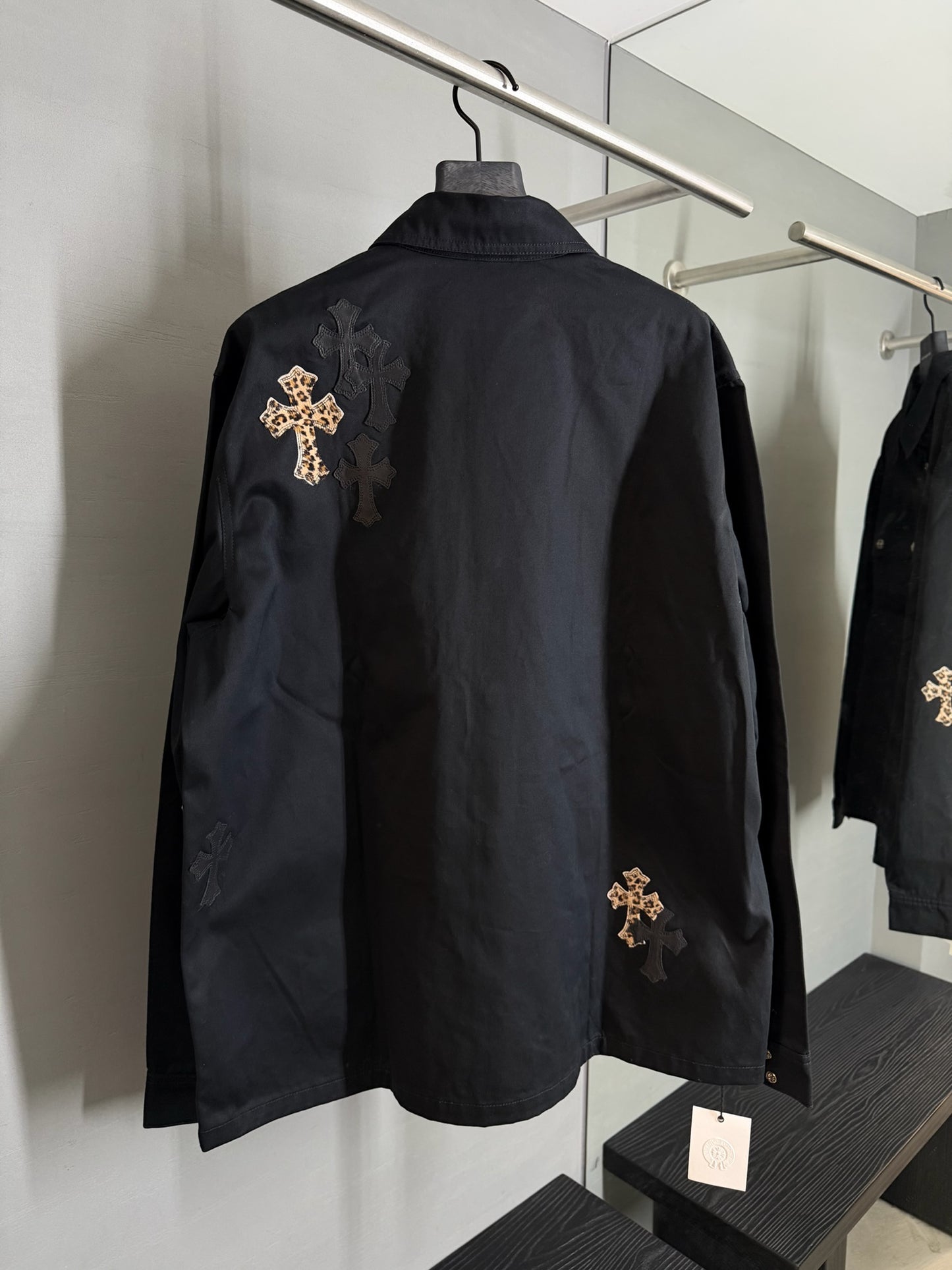 Chrome Hearts Cross Patch Work Dog Jacket