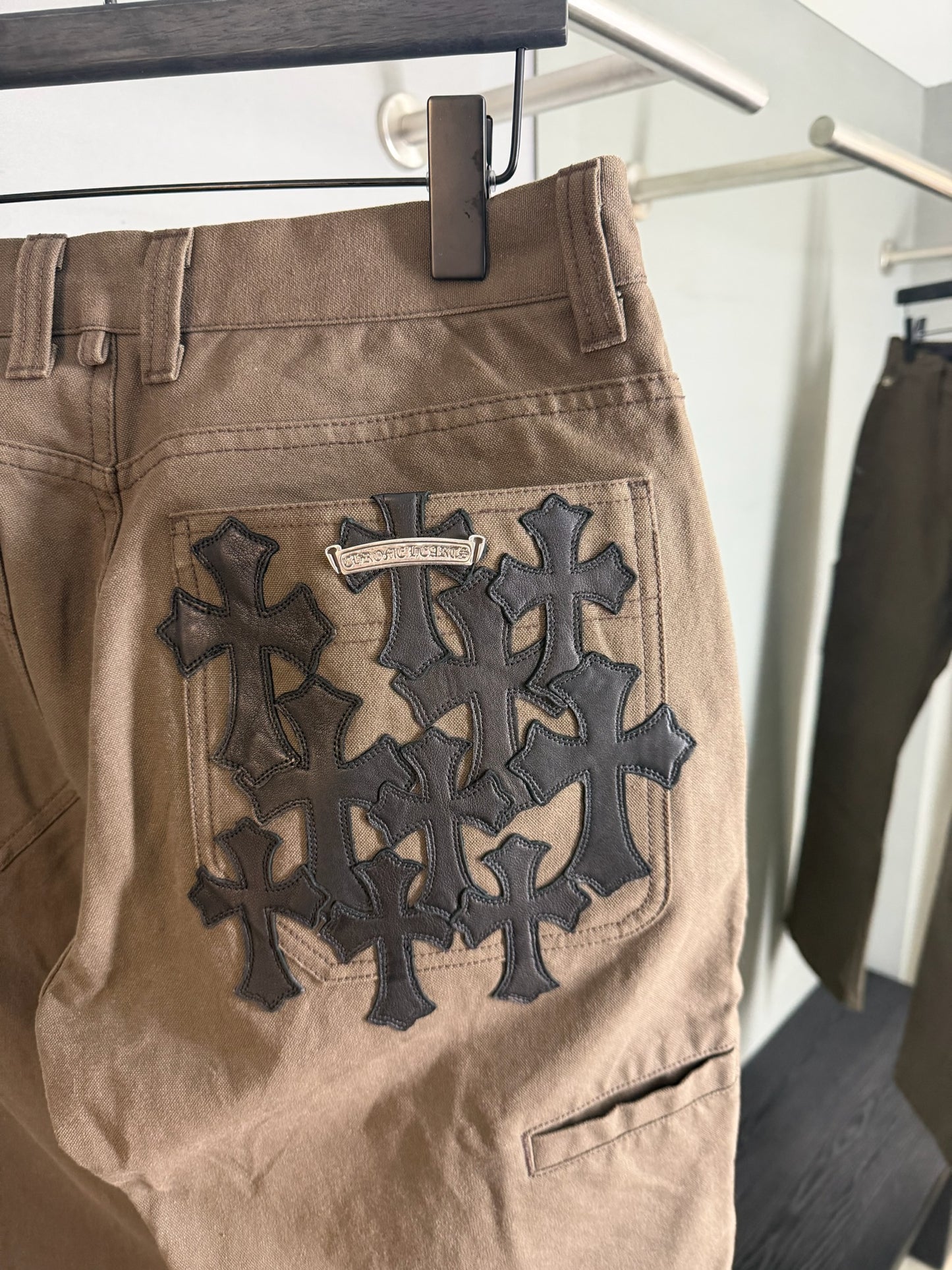 Chrome Hearts Cross Patch Carpenter Pants
