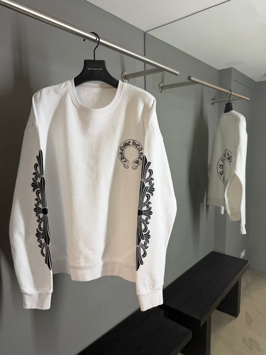 Chrome Hearts Horseshoe Floral Sweatshirt