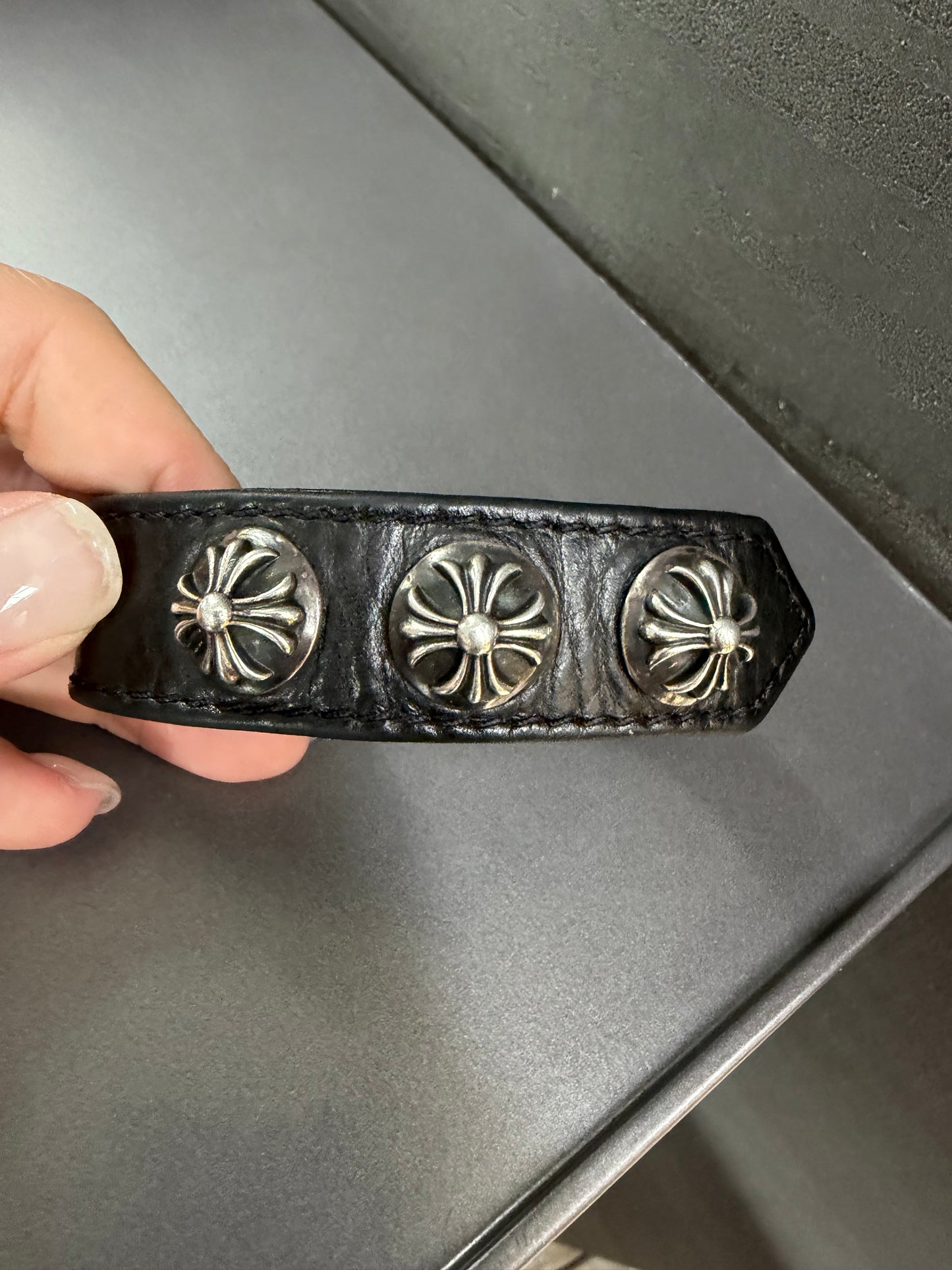 Chrome Hearts Leather Bracelet
