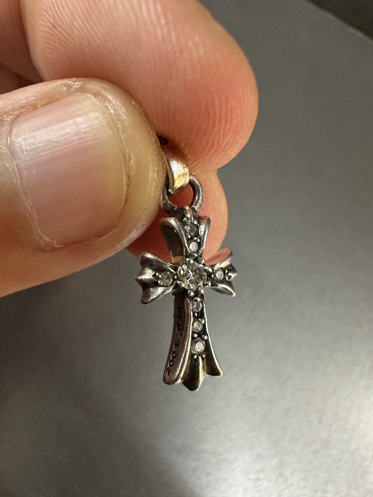 Chrome Hearts Double Side Baby Fat Diamonds Pendant