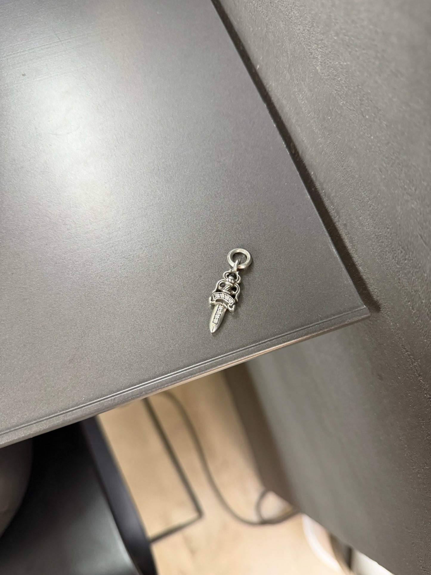 Chrome Hearts Dagger Pendant with Diamonds